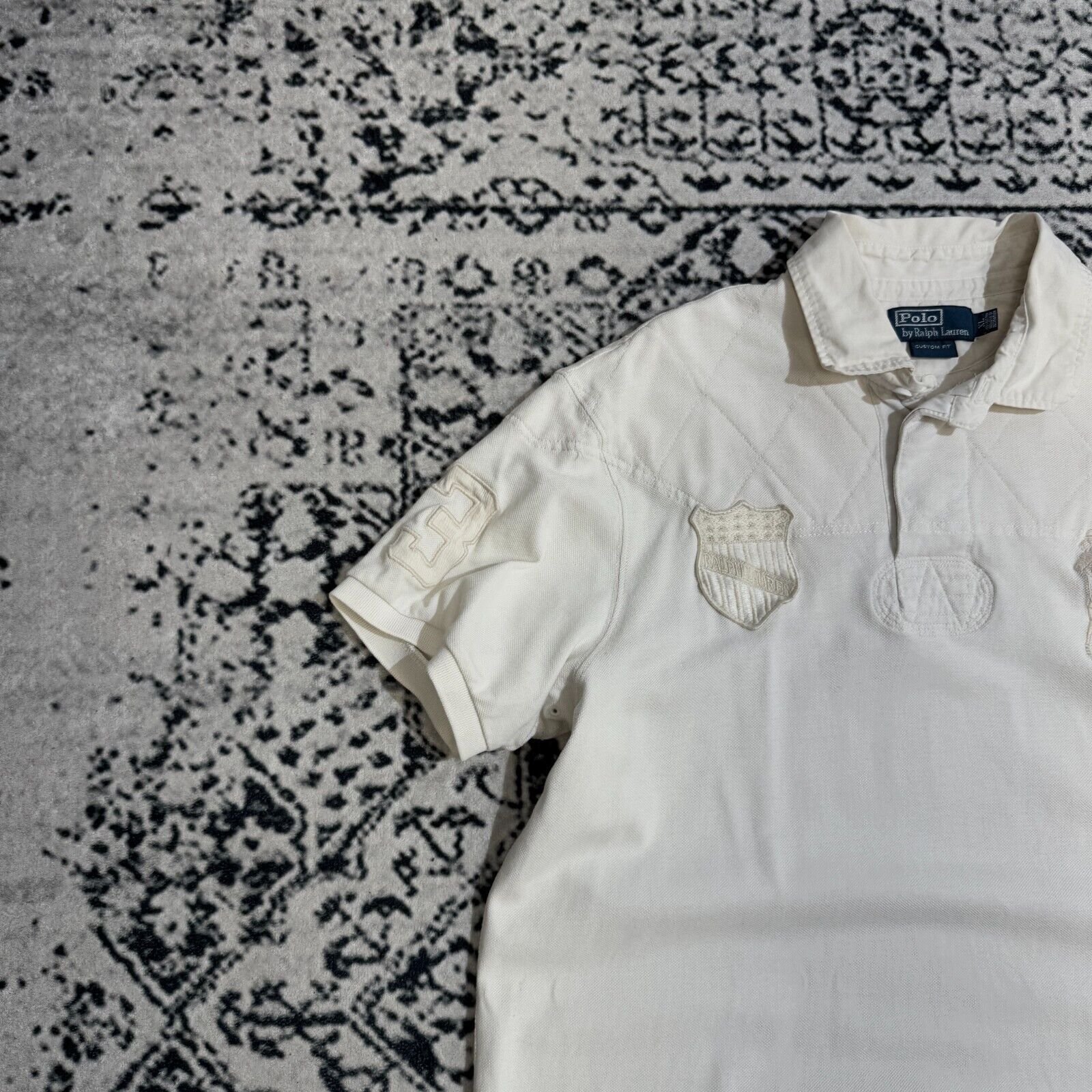 Ralph Lauren Vintage Ralph Lauren White Cotton Polo Shirt Size XL USA Size US XL / EU 56 / 4 - 4 Thumbnail