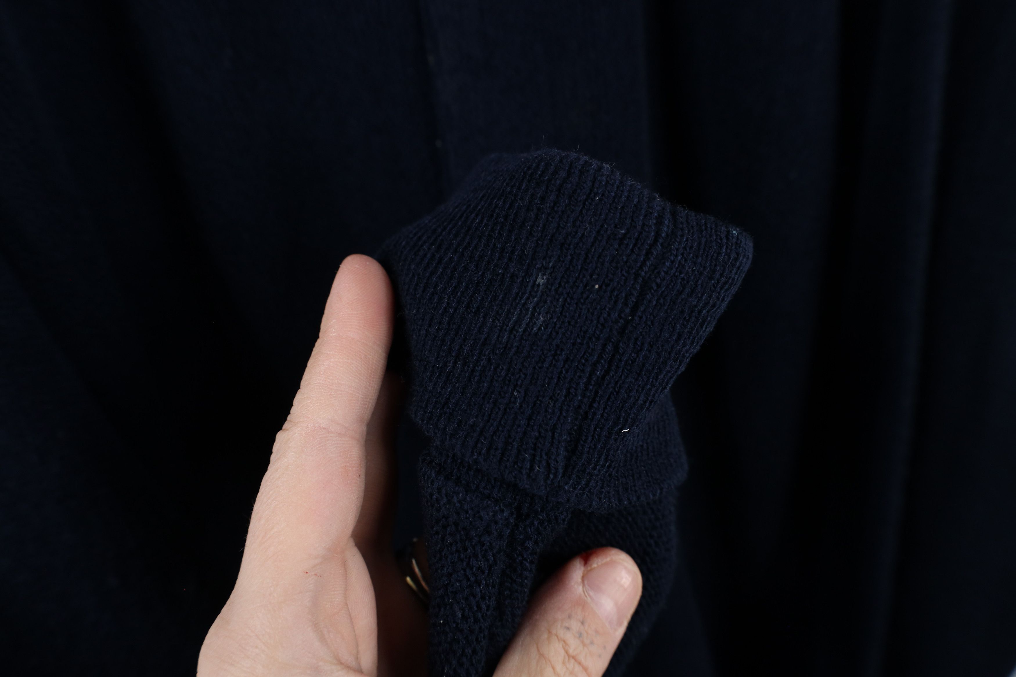 Vintage Vintage 90s Streetwear Blank Knit Grandpa Cardigan Sweater Size US XL / EU 56 / 4 - 6 Thumbnail