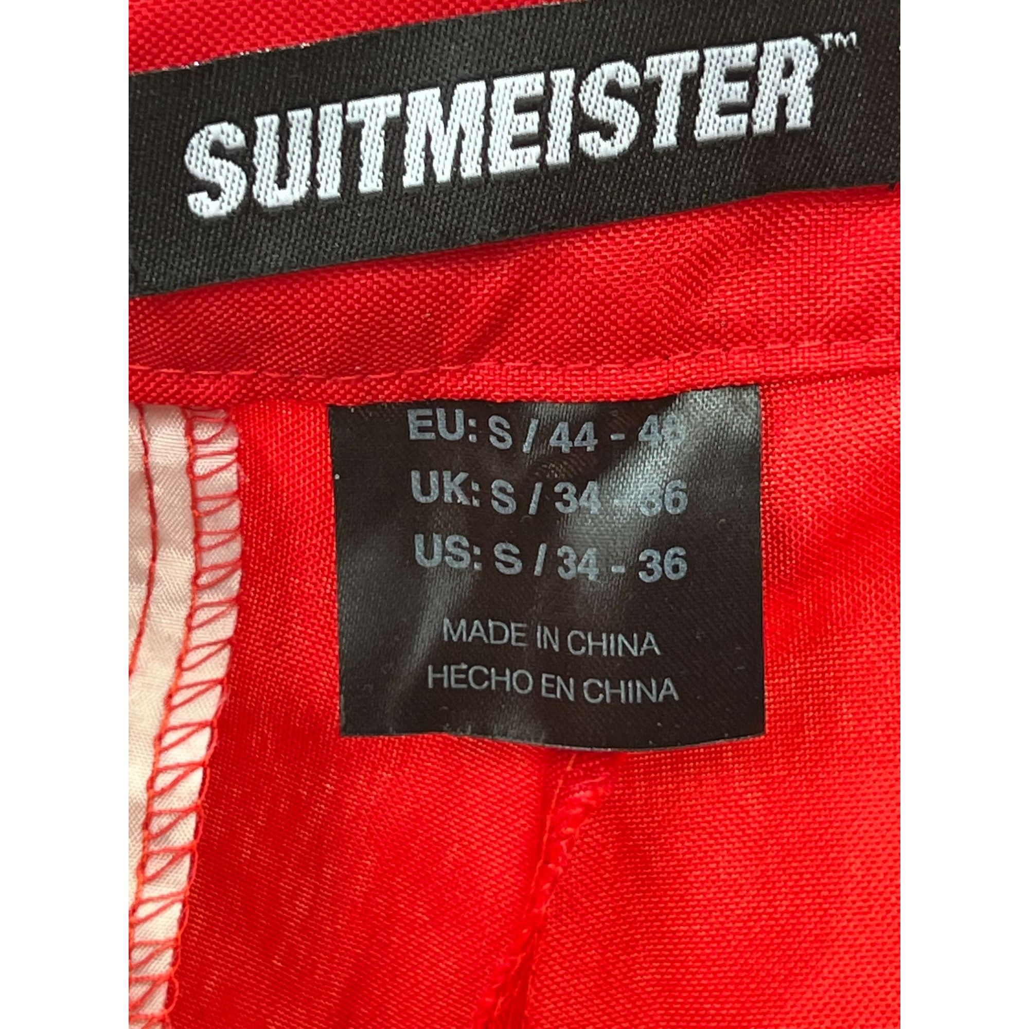 Other Suitmeister - Men's Costume Pants - Slim Fit Suit - Red - Si Size US 34 / EU 50 - 12 Thumbnail