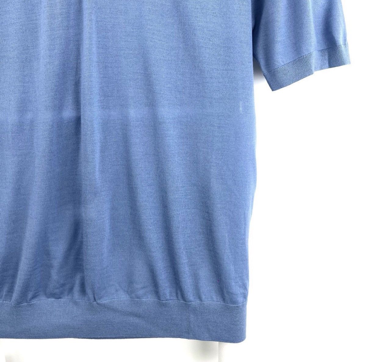 Prada Prada/Blue Polo Knit Short Sleeve with Triangle Logo K12 Size US L / EU 52-54 / 3 - 5 Thumbnail