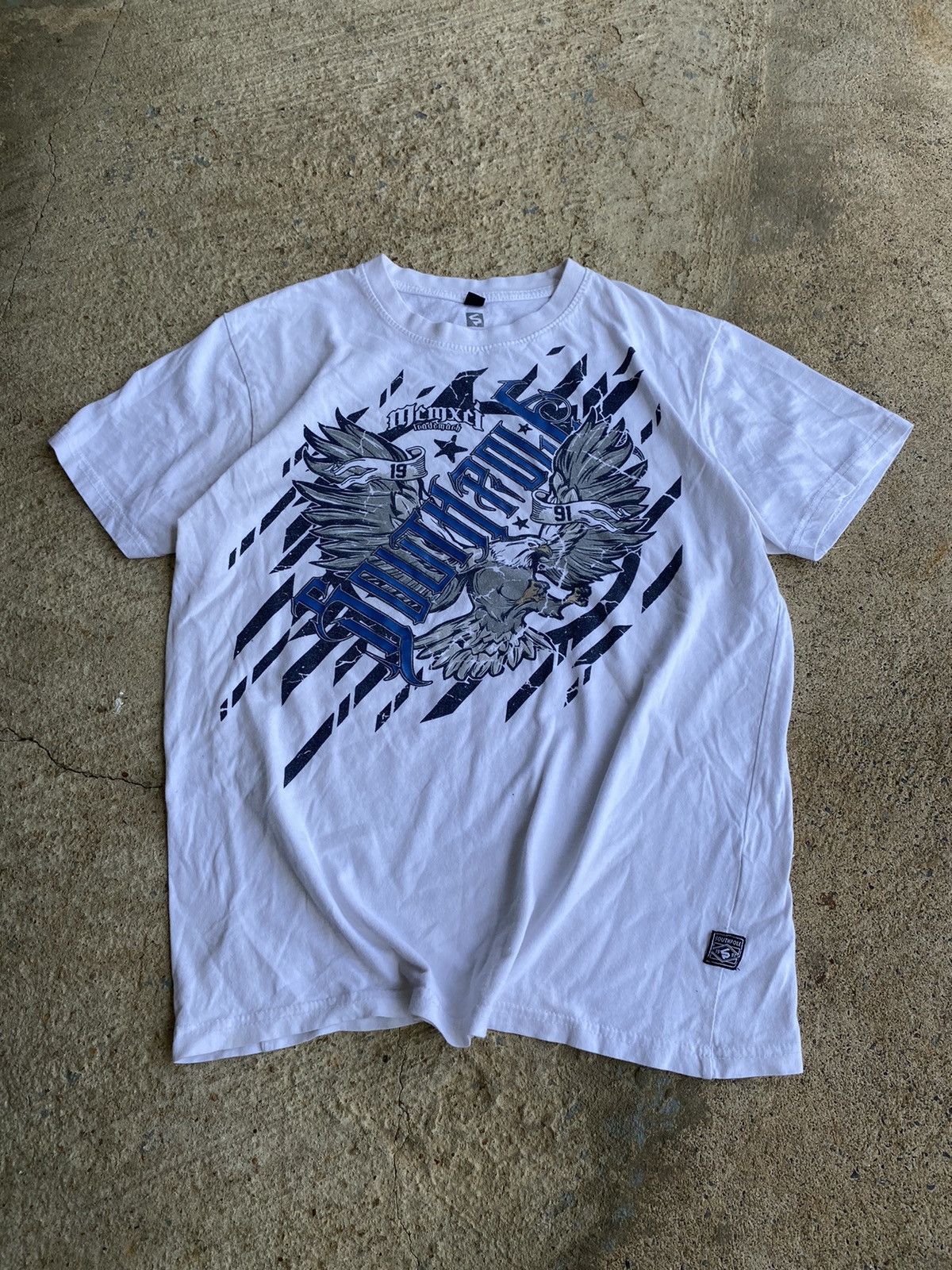 Japanese Brand × Southpole × Vintage Vintage Y2K South Pole White Eagle Essential Shirt Size US M / EU 48-50 / 2 - 1 Thumbnail