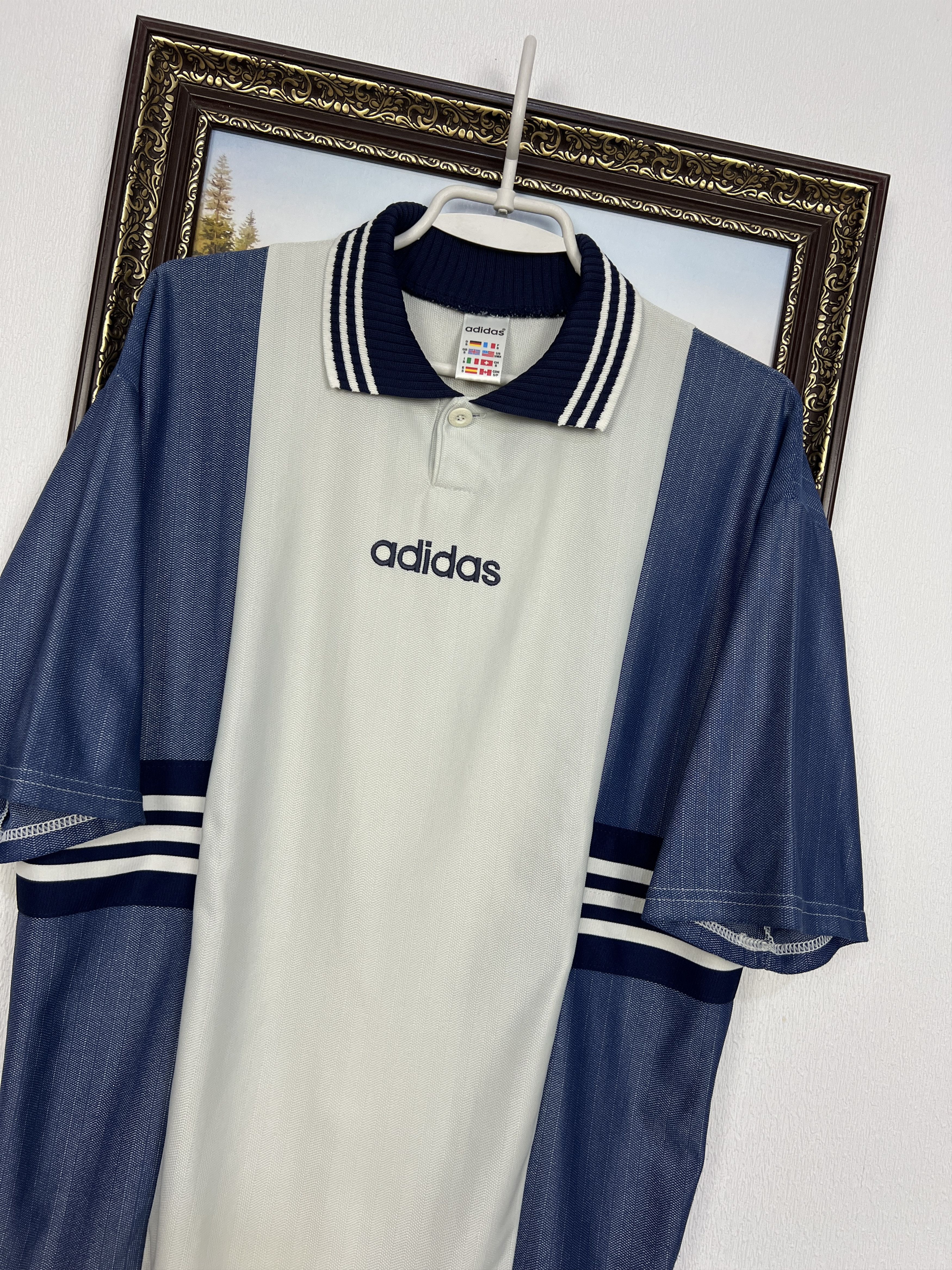 Adidas Vintage 90's Adidas Football Template Shirt Soccer Mens Size US S / EU 44-46 / 1 - 3 Thumbnail