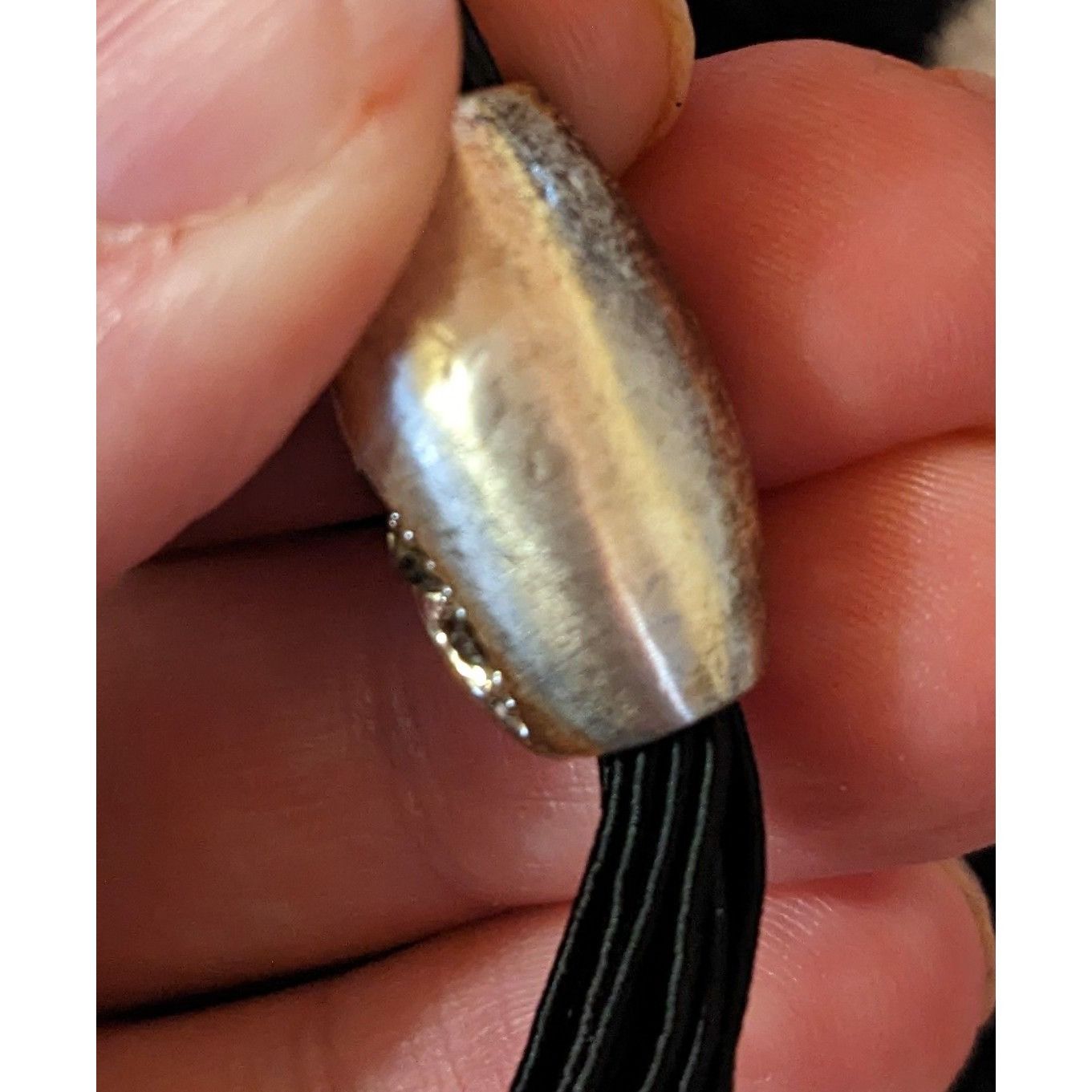 Other Modern Gem Inlaid Silver Barrel Pendant Necklace Size ONE SIZE - 6 Thumbnail