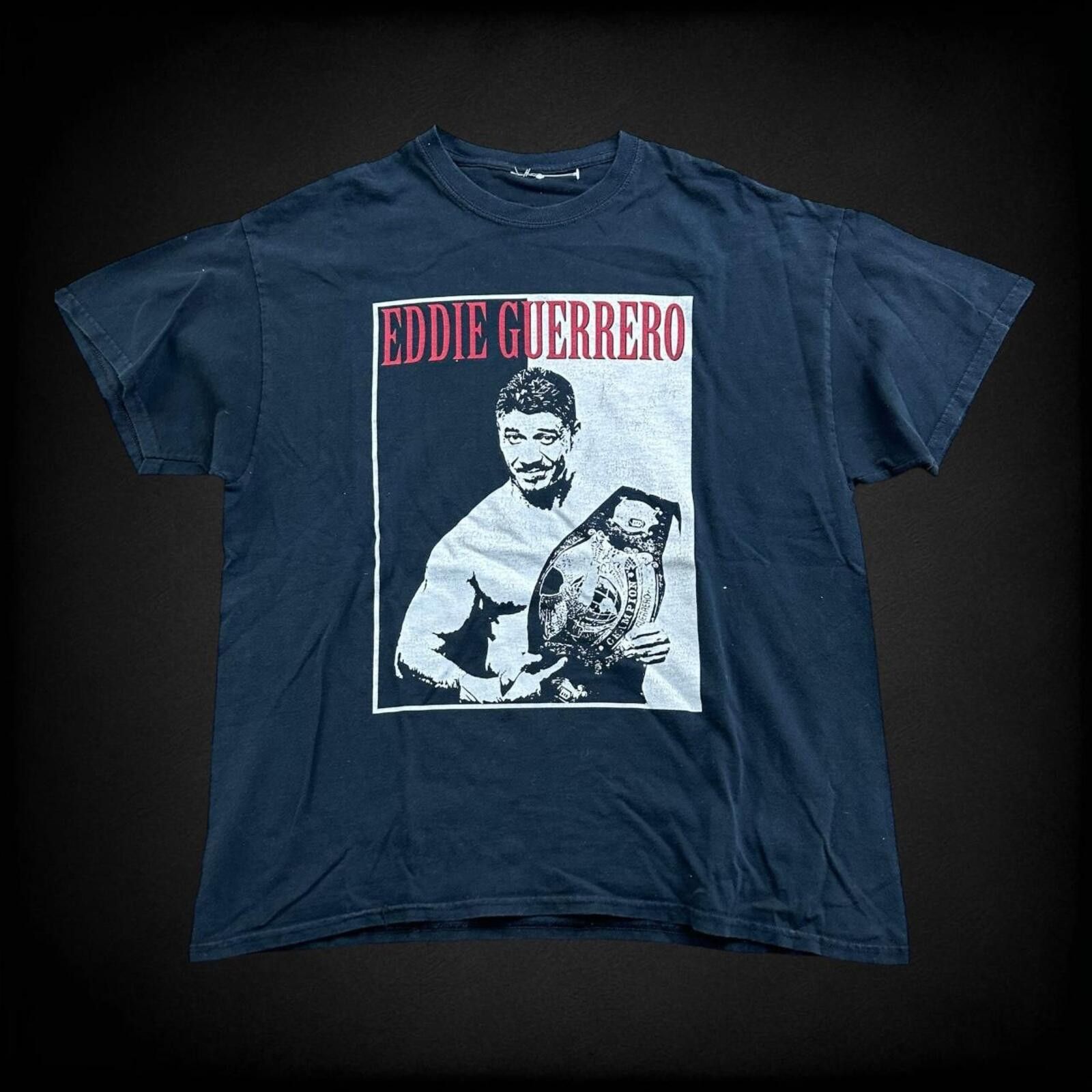 Champion Vintage Eddie Guerrero World Heavyweight Champion T-shirt! Size US XL / EU 56 / 4 - 1 Thumbnail