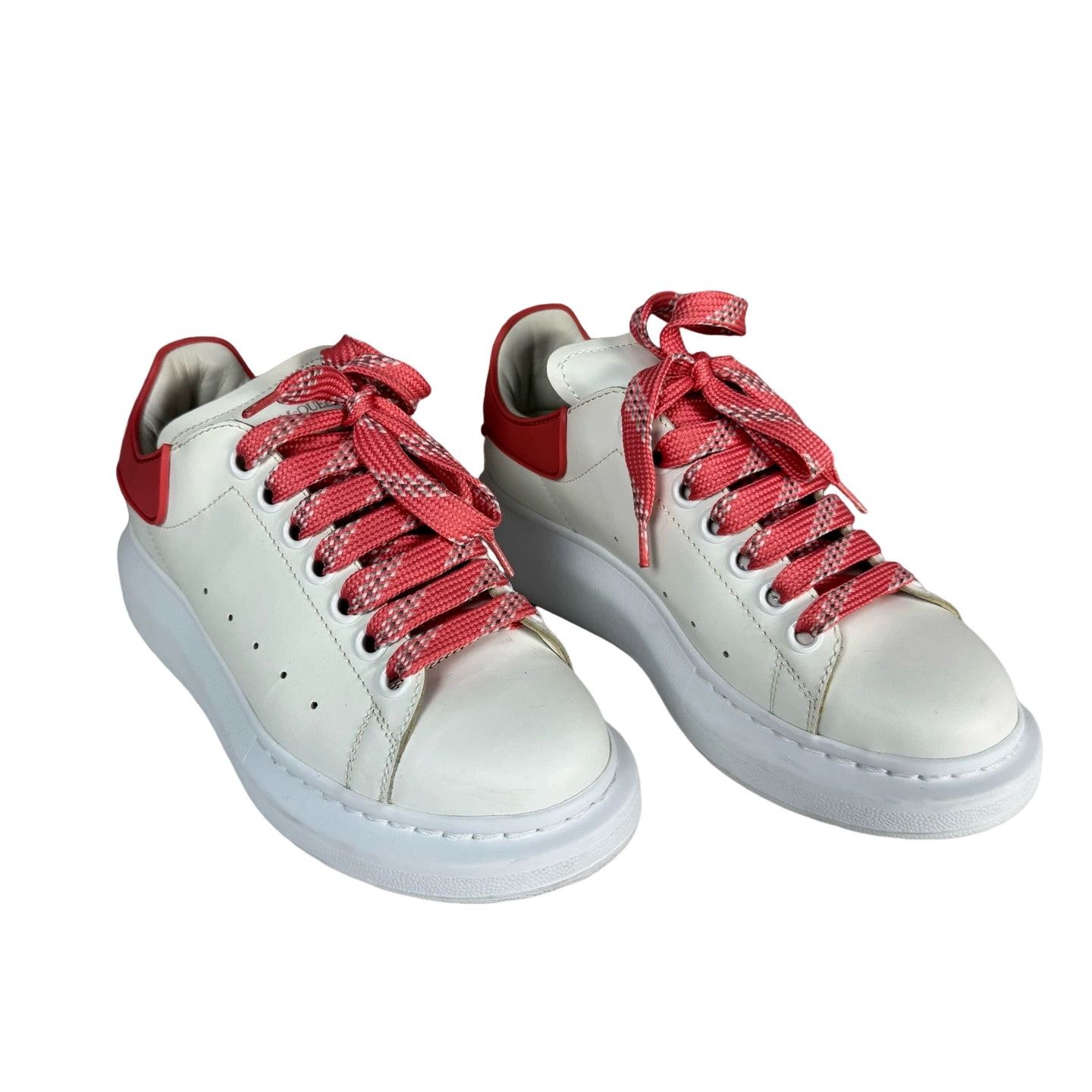 Alexander McQueen Alexander McQueen White Red Leather Sneakers Size 36 Size US 6 / IT 36 - 1 Thumbnail