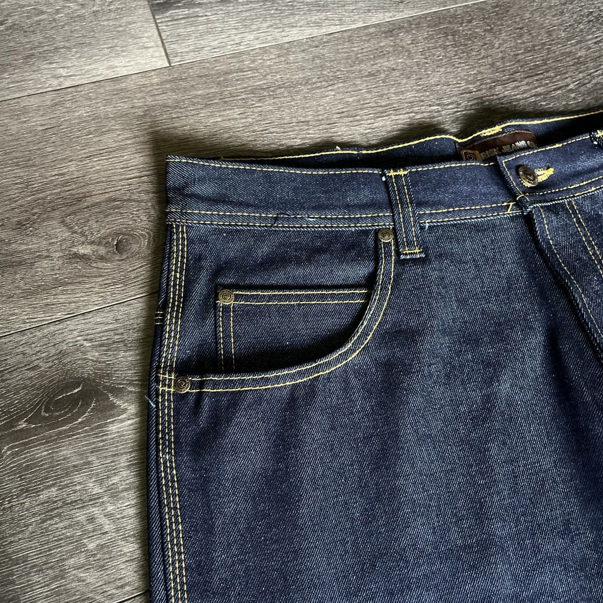 Vintage New Vintage 1990s Risk Jeans Raw Denim Baggy Skater 36x34 Size US 34 / EU 50 - 6 Thumbnail