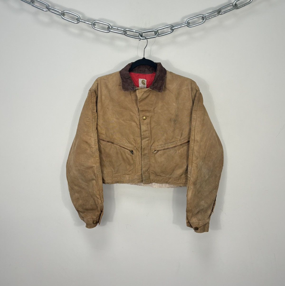 Carhartt Vintage Carhartt USA 80s Faded Boxy Cropped Detroit Jacket Size US M / EU 48-50 / 2 - 2 Thumbnail