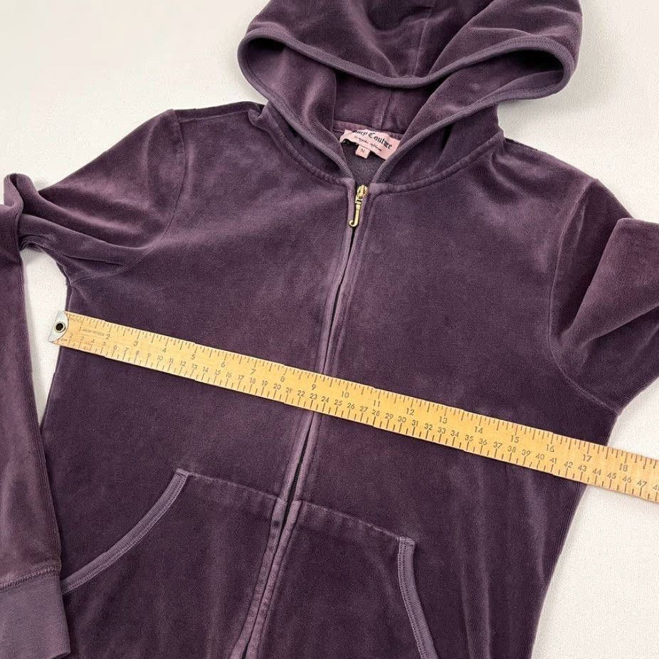 Juicy Couture Juicy Couture Hooded Jacket Womens M Plum Purple Velour Track Zip Up Y2K VTG Cookie Cutter Size M / US 6-8 / IT 42-44 - 6 Thumbnail