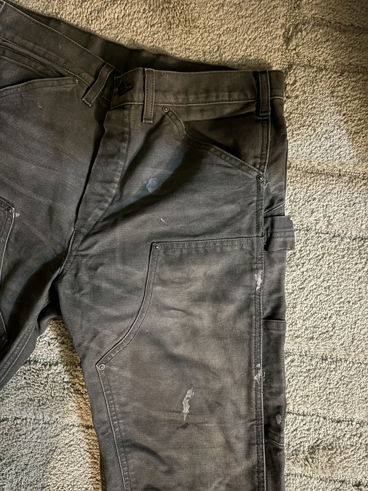 RRL Ralph Lauren Rrl distressed Grey engineer fit canvas Trouser Size US 30 / EU 46 - 4 Thumbnail