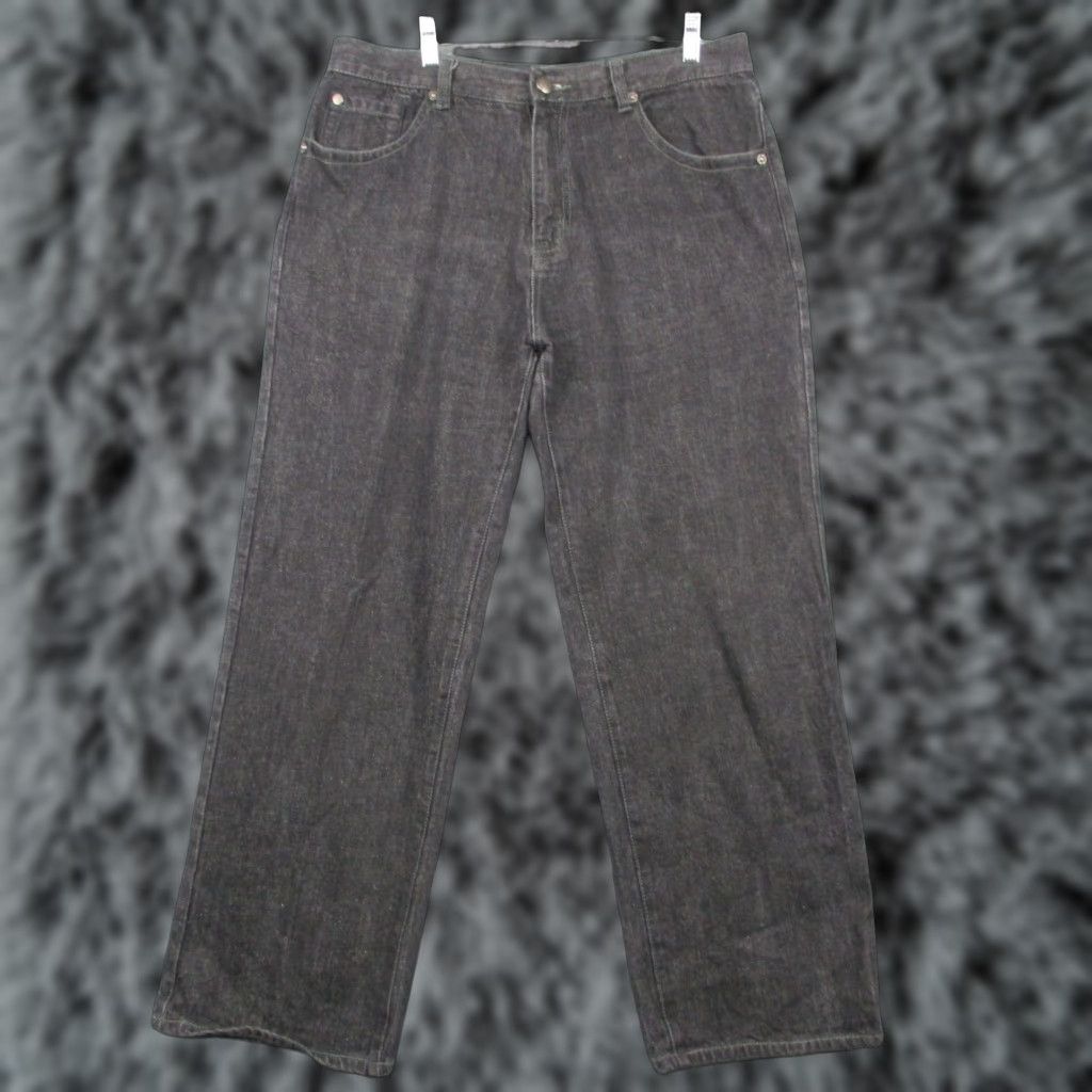 Ecko Unltd. VINTAGE ECKO UNLTD Jeans Baggy Fit Hip Hop Wide Leg Black Streetwear 36 Mens Jeans 36 Black 90s Festival Hip Hop Logo Retro Streetwear Size US 36 / EU 52 - 1 Thumbnail