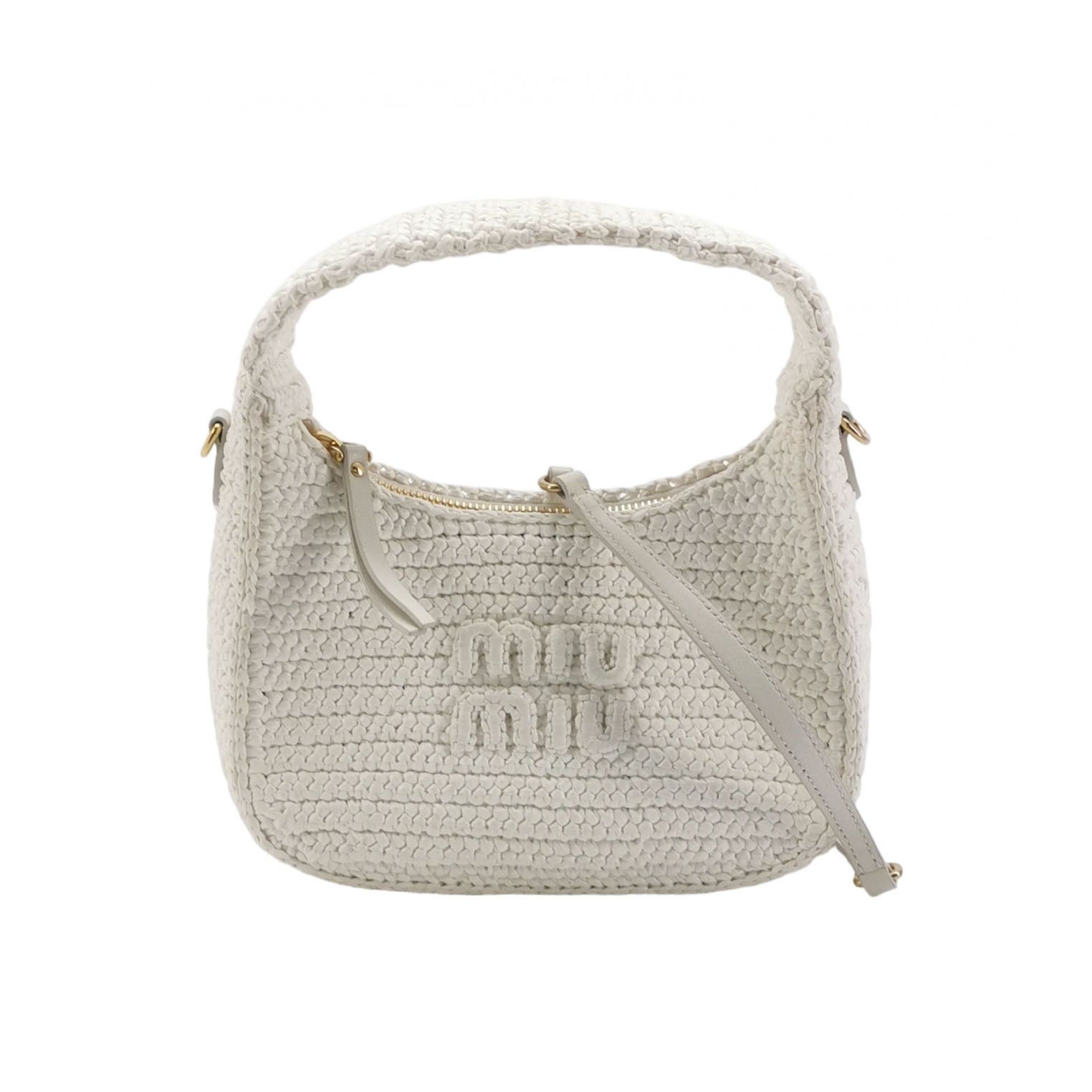 Miu Miu Miu Miu Woven Wander Crochet Shoulder Bag Size OS Size ONE SIZE - 1 Thumbnail