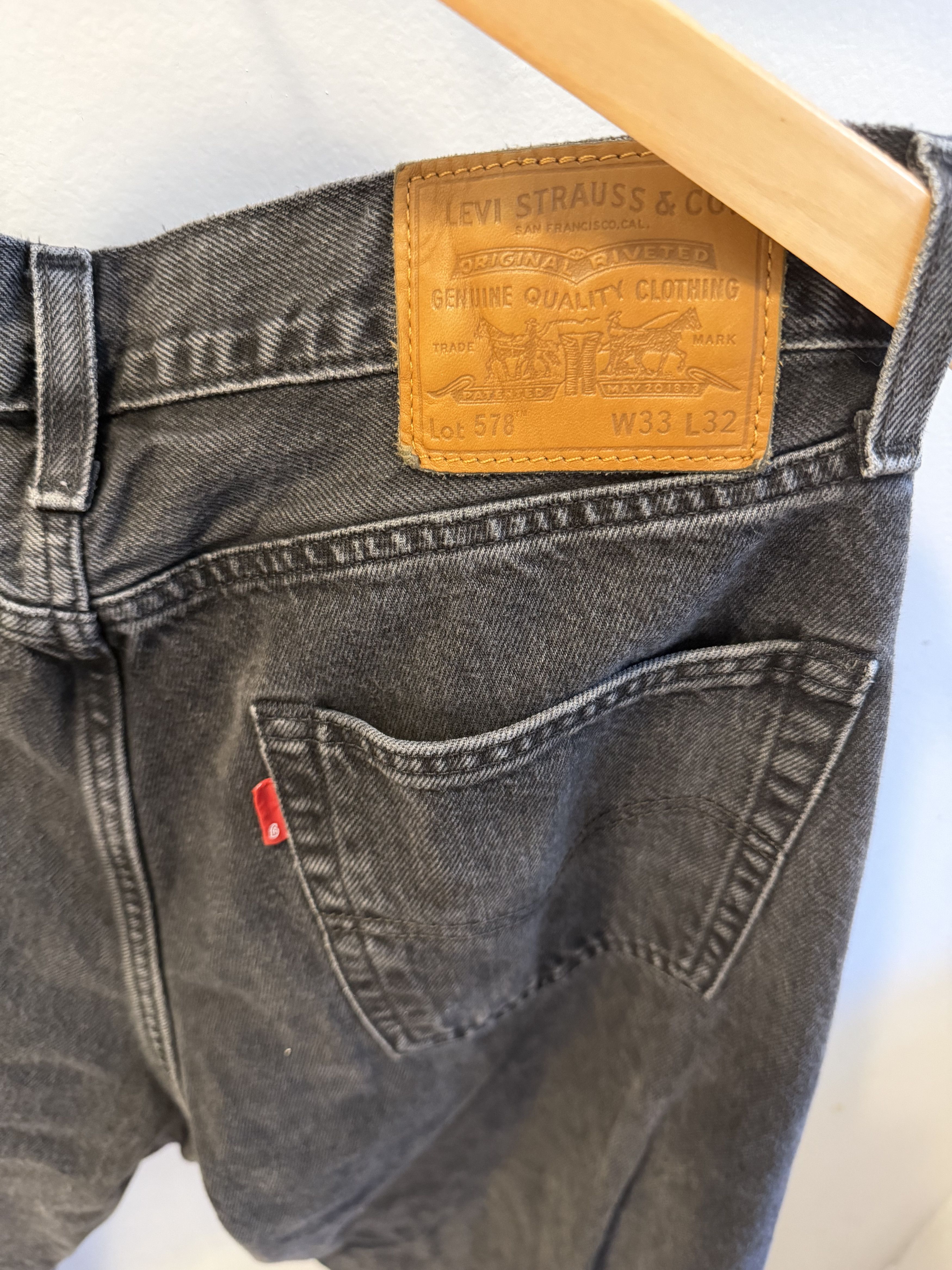Levi's Levi’s Premium Black Jeans | Vintage Wash | Baggy Fit Size US 33 - 3 Thumbnail
