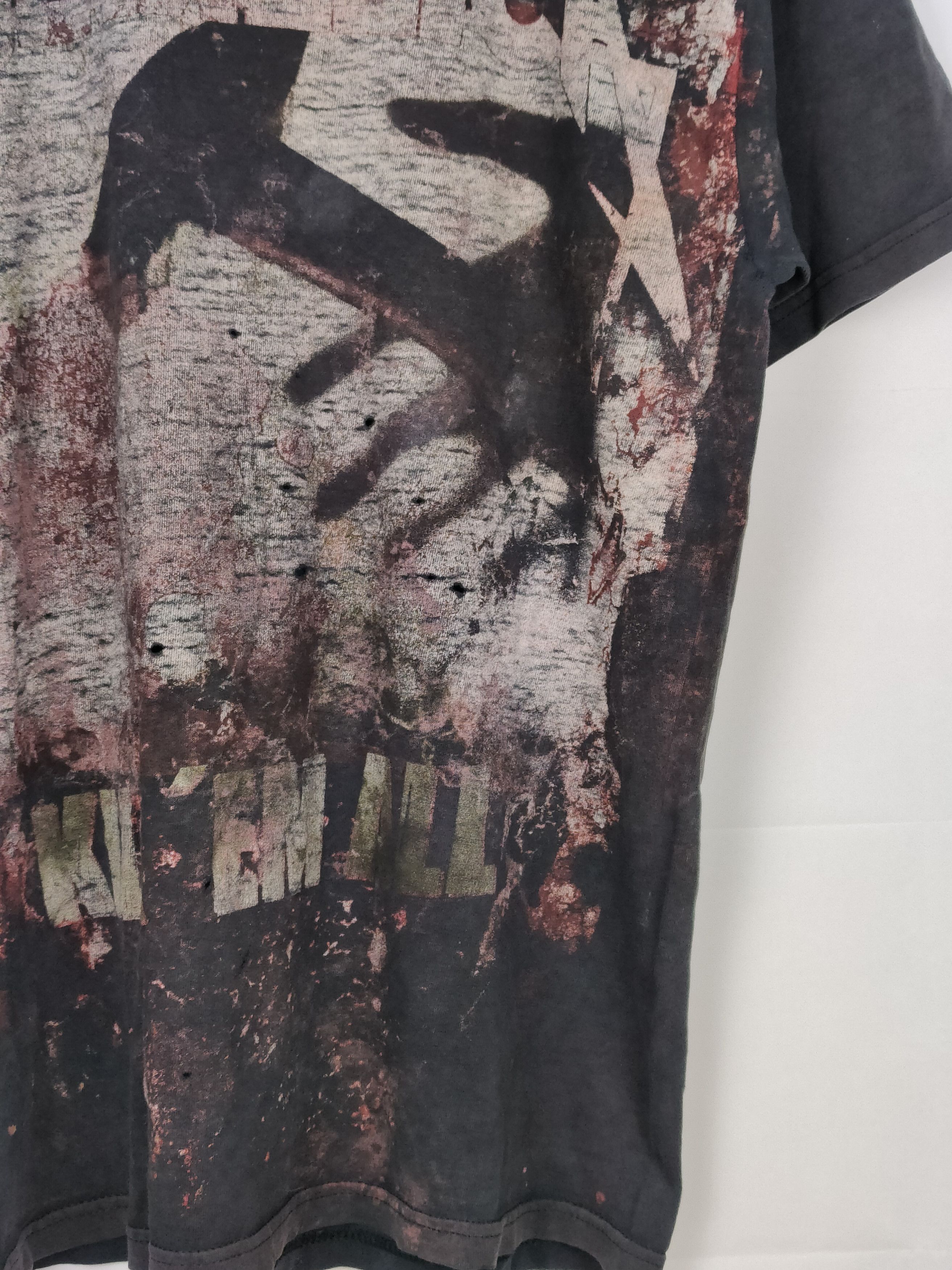 Band Tees × Metallica × Vintage Vintage Distressed 00s Metallica AOP Shirt Size US M / EU 48-50 / 2 - 4 Thumbnail