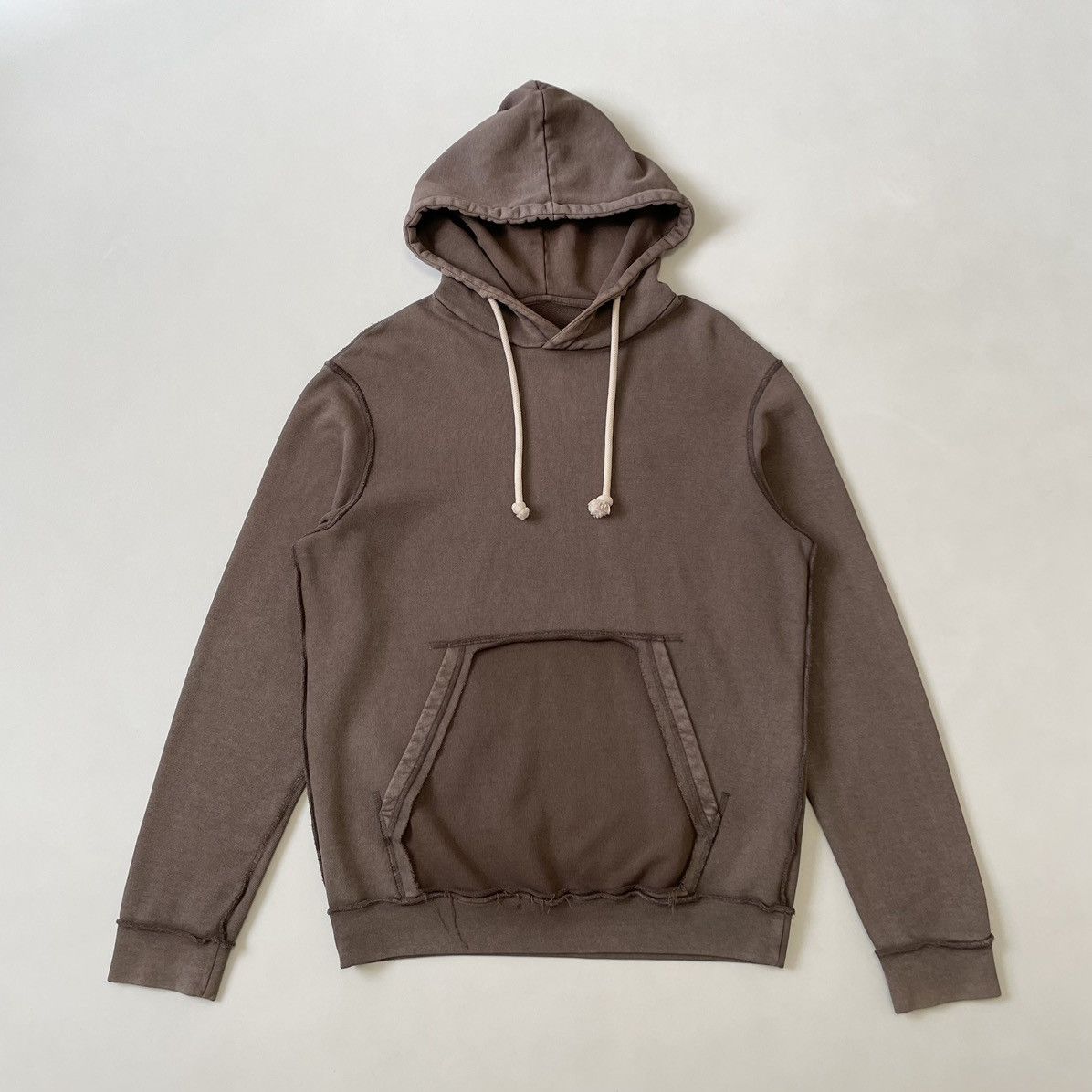 Maison Margiela S/S 19 Inside Out Seam Washed Cotton Hoodie Size US M / EU 48-50 / 2 - 20 Thumbnail