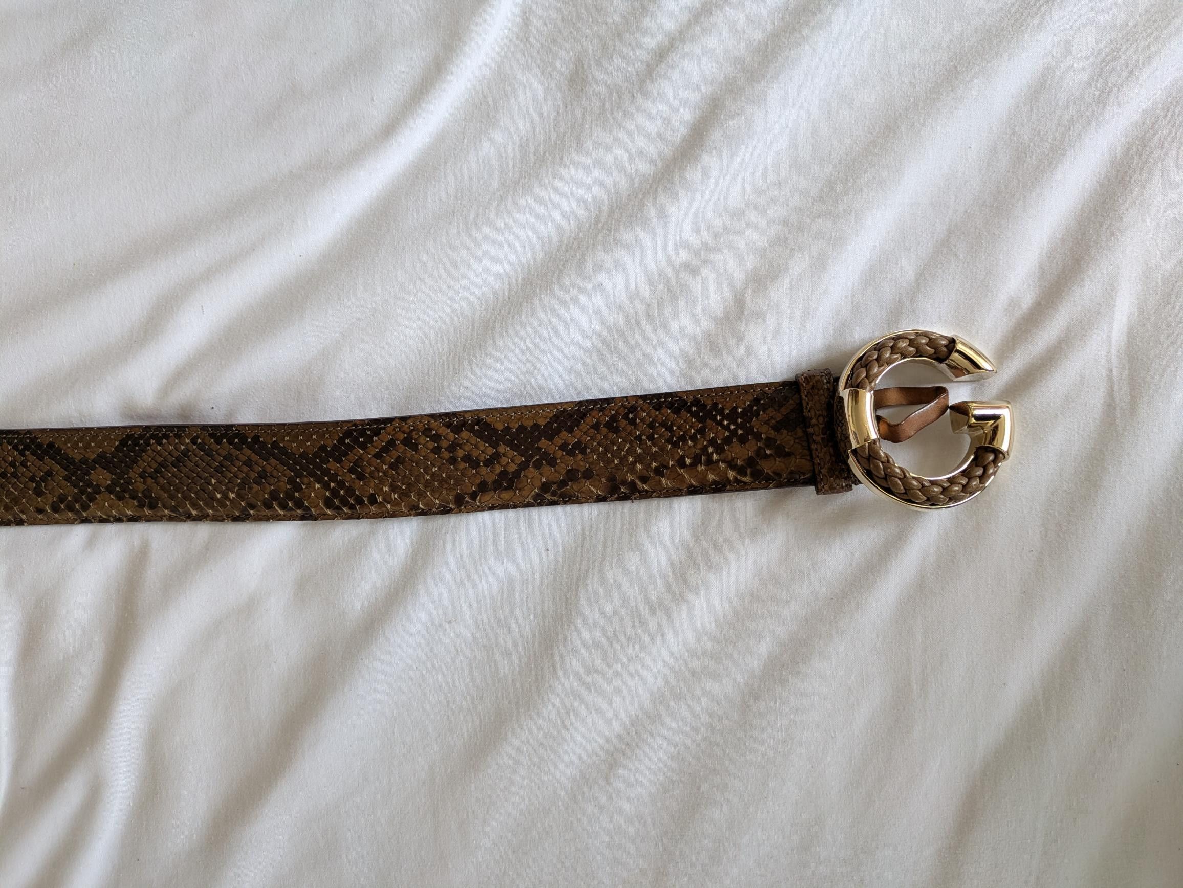 Gucci Gucci Snakeskin belt Size 36" fits a 32" waist Size 36 - 5 Thumbnail