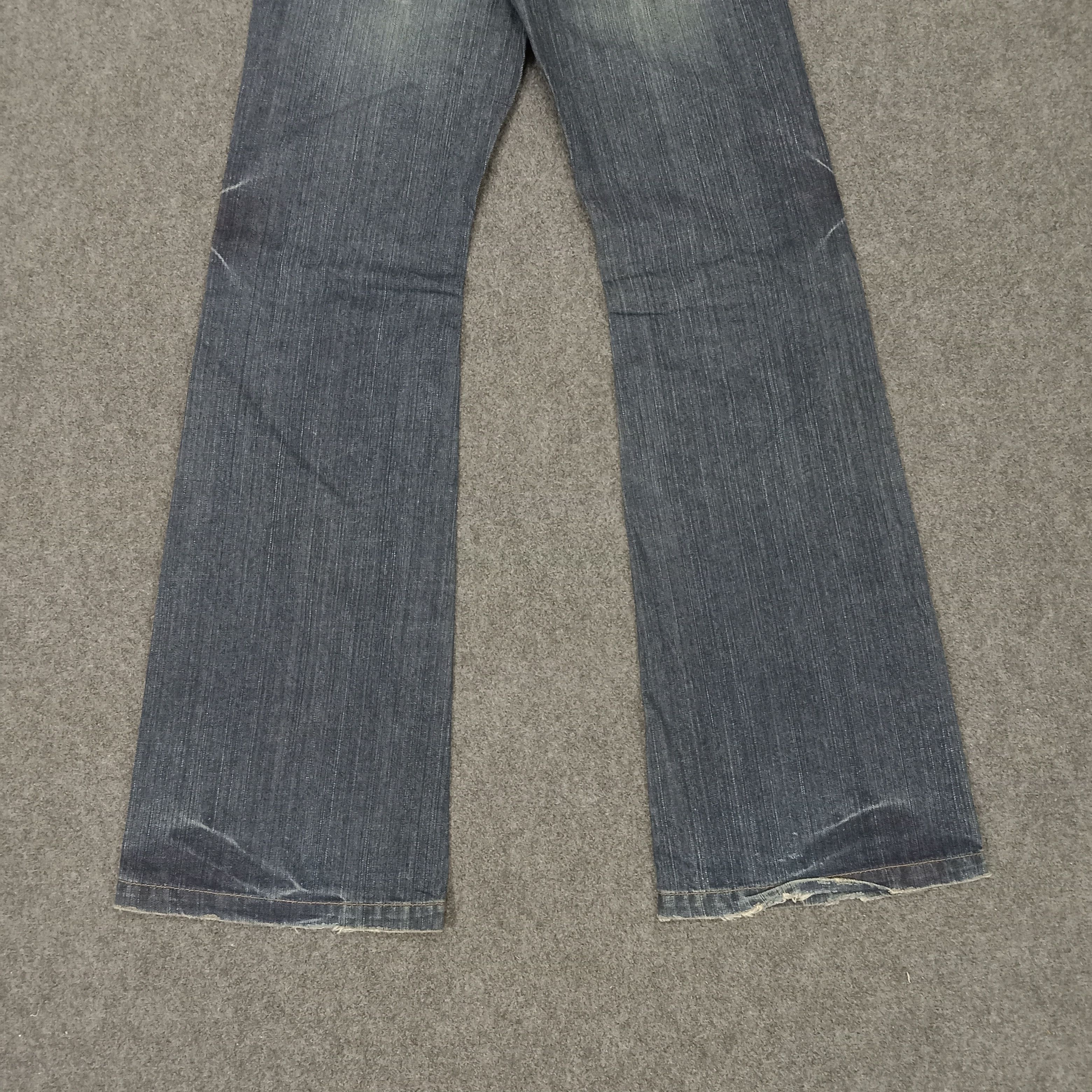 Japanese Brand ET Japanese Brand Bootcut Fading Style Denim Jeans Size 31" - 9 Thumbnail