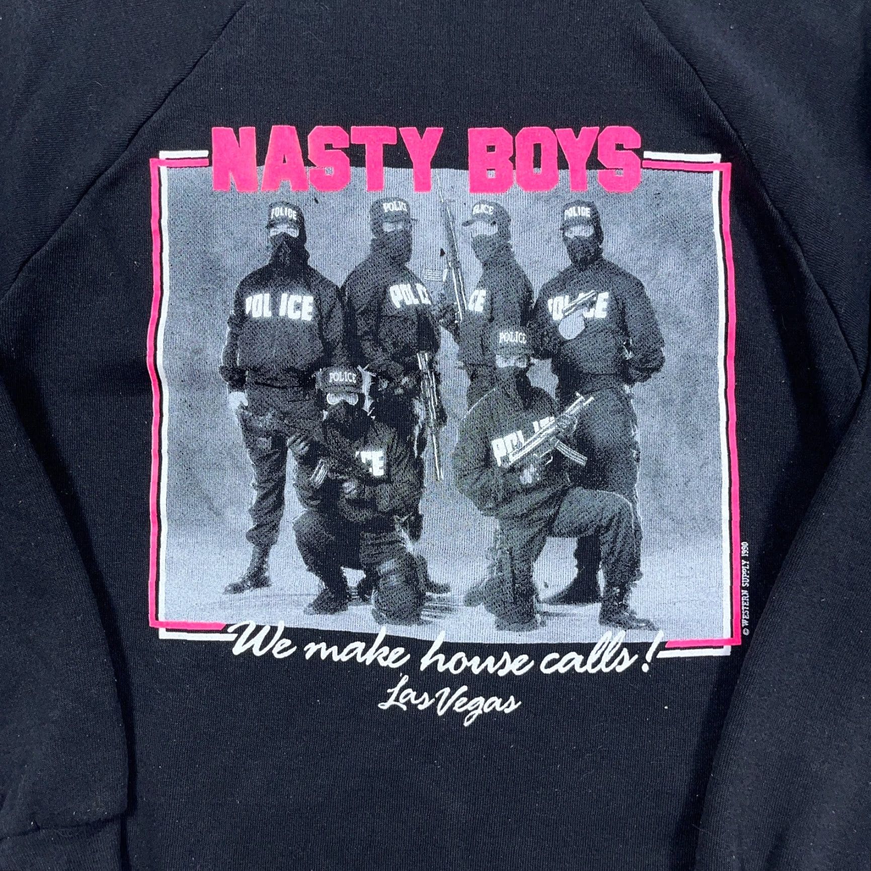 DANCER VINTAGE Signal Sweatshirt Men L Black Crewneck 90s Promo USA - Nasty Boys, Logo, Heavyweight, All Seasons, Knit Cotton Size US L / EU 52-54 / 3 - 4 Thumbnail