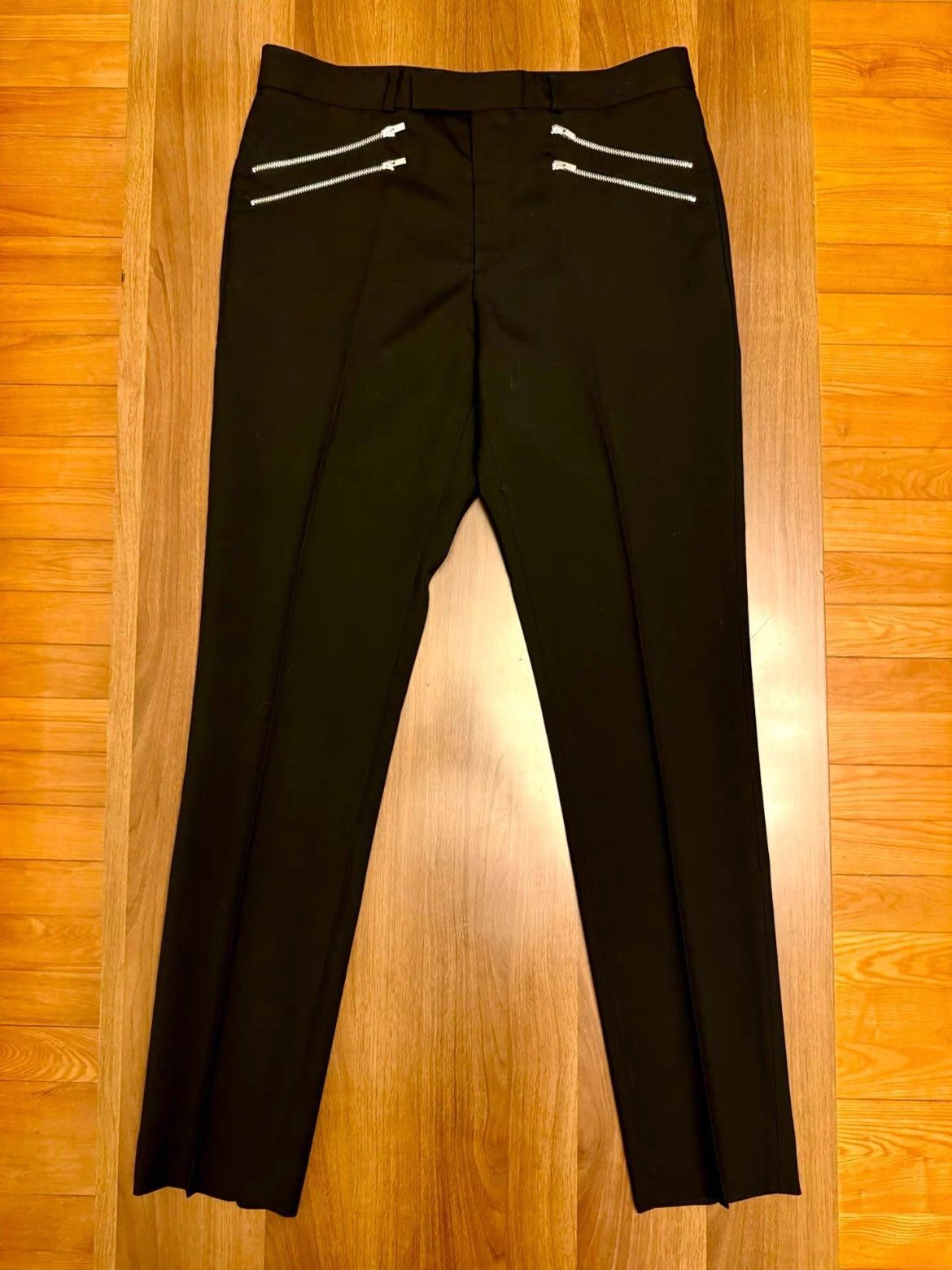 Saint Laurent Paris Saint Laurent Paris 15AW Multi Zipper Trousers Size US 32 / EU 48 - 1 Thumbnail