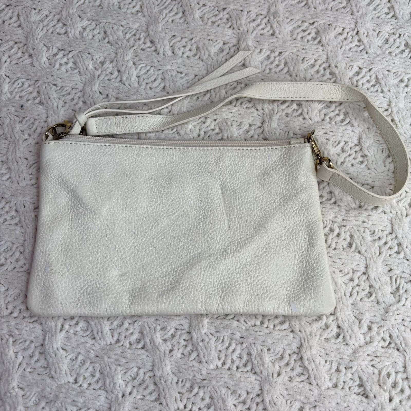 Other Coccinelle White Leather Crossbody Sling Bag w/ Gold Hardwar Size ONE SIZE - 4 Thumbnail