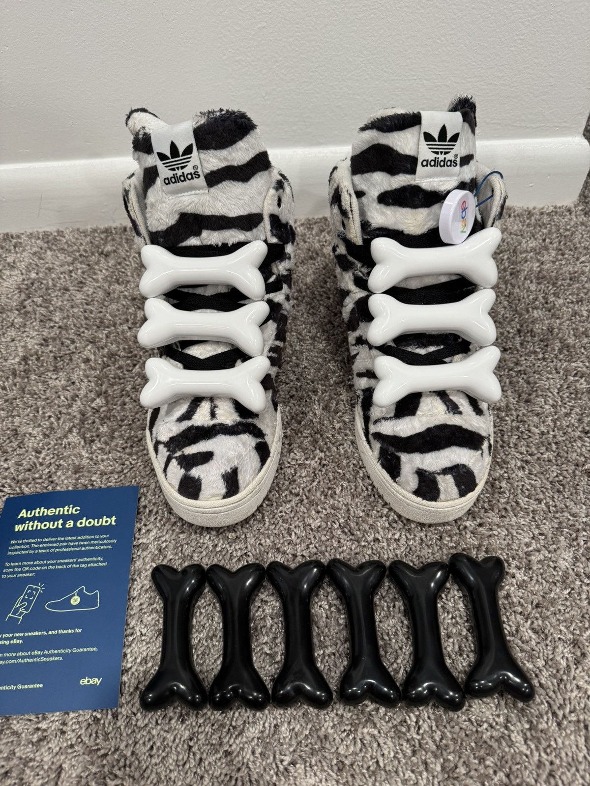 Jeremy Scott 2 sets of Adidas Jeremy Scott Bones Size ONE SIZE - 3 Thumbnail