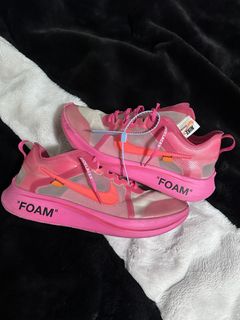 Nike foam rose off white sales