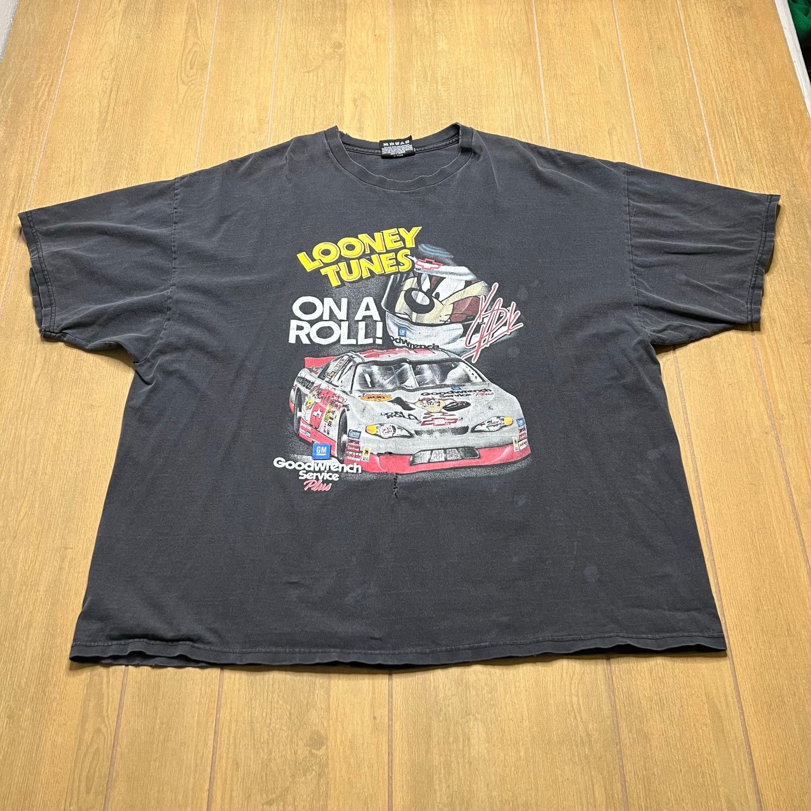 Chase Authentics Vintage 90s Kevin Harvick T Shirt 2XL Black Looney Tunes Size US XXL / EU 58 / 5 - 1 Thumbnail