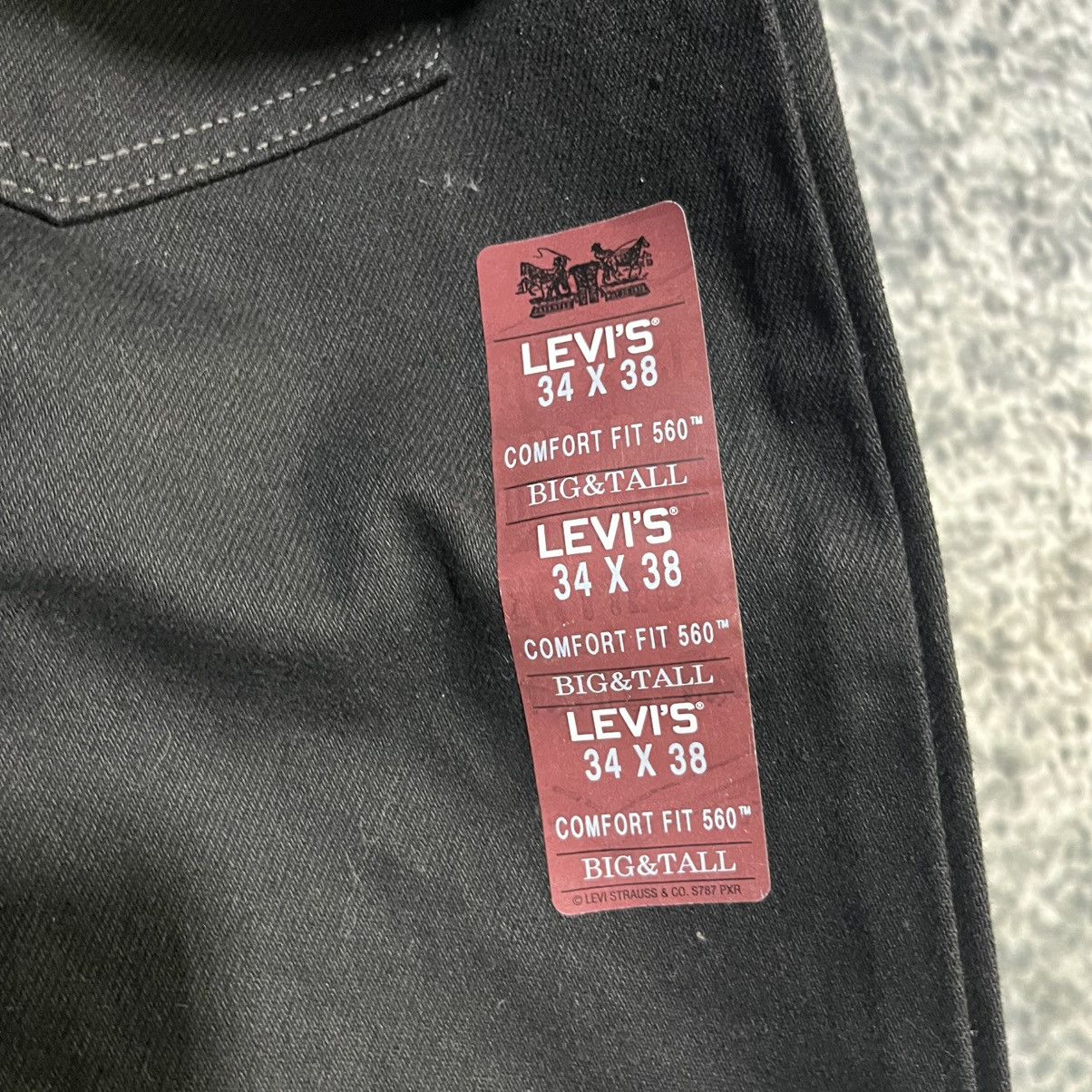 Levi's Vintage Levi's 560 Black Loose Comfort Fit Jeans 34x38 NEW Size US 34 / EU 50 - 4 Thumbnail