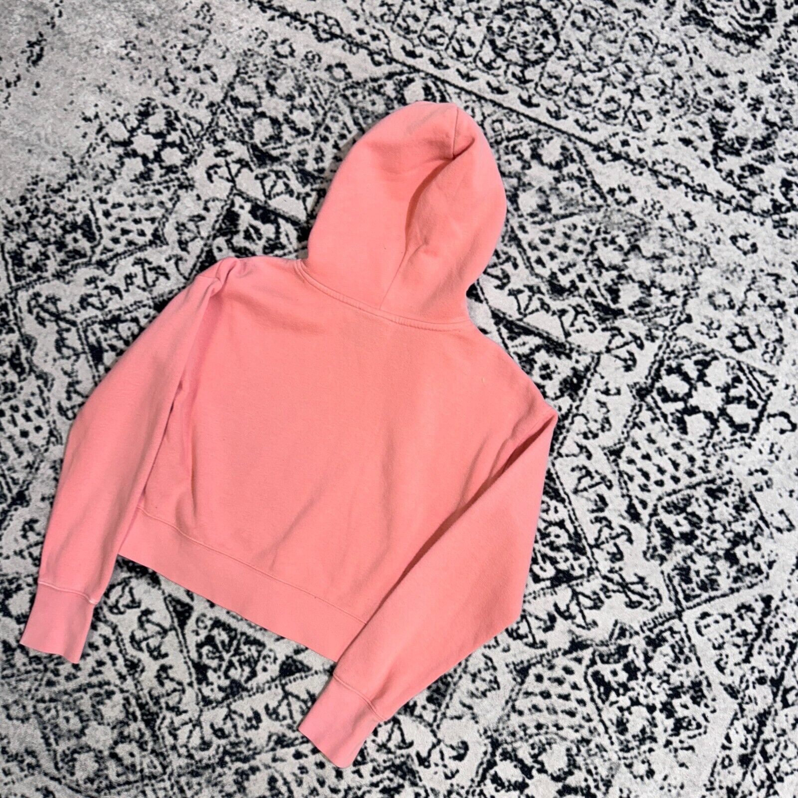 Nike × Vintage Vintage Nike Peach Cotton Hoodie Size S 90s Centre Swoosh Size US S / EU 44-46 / 1 - 8 Thumbnail