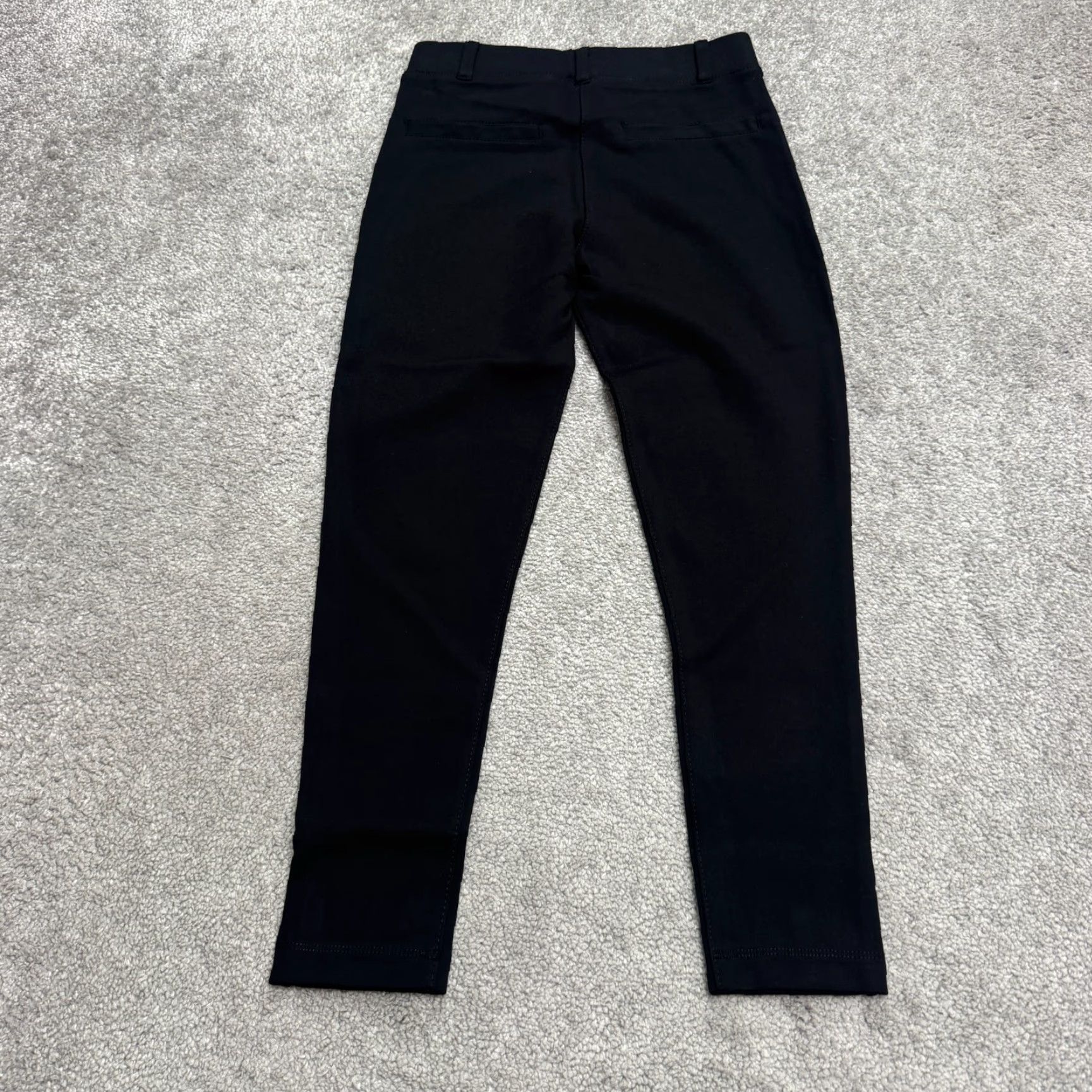 Vintage VINTAGE Betabrand Skinny Leg Classic Dress Pants Women Petite Black Stretch Casual Office Workwear Yoga Size 24" / US 00 / IT 34 - 2 Thumbnail
