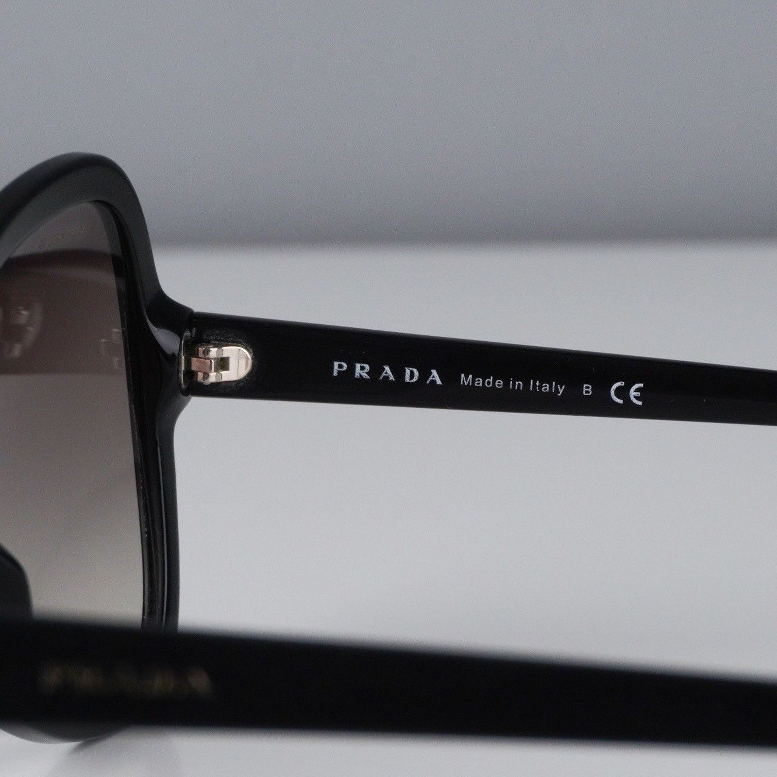Prada Vintage prada mask silver logo black shield sunglasses Size ONE SIZE - 5 Thumbnail