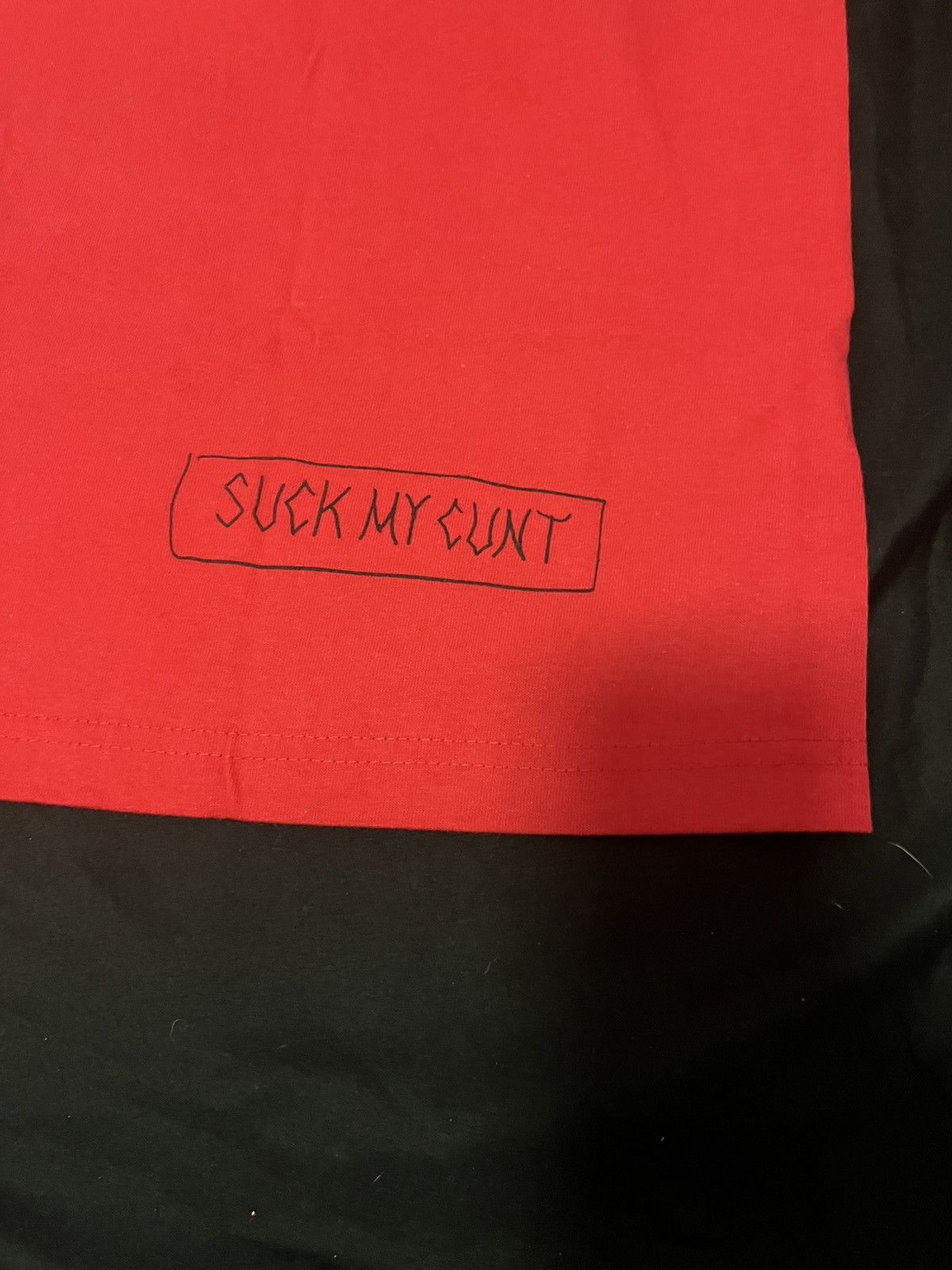 Supreme Supreme suck my cunt tee red Size US L / EU 52-54 / 3 - 9 Thumbnail