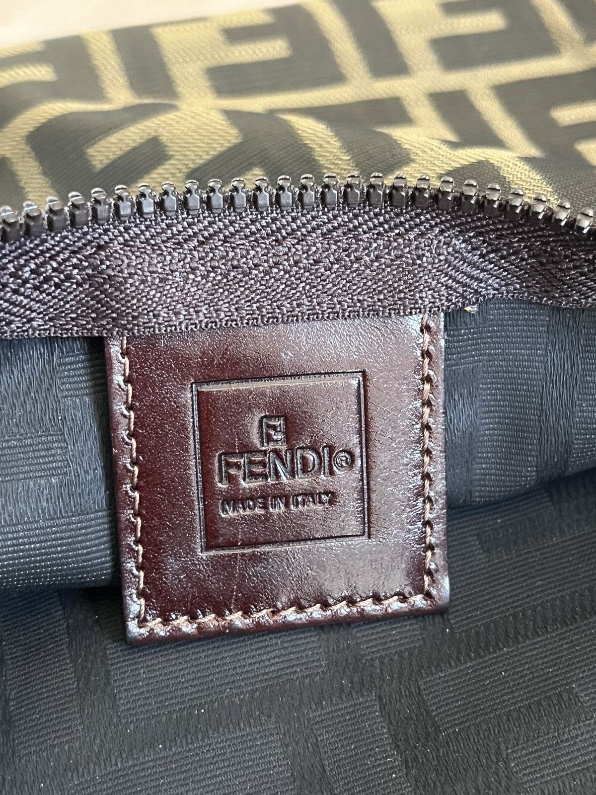 Fendi Fendi Zucca Tobacco Pouch Clutch Bag Size ONE SIZE - 6 Thumbnail