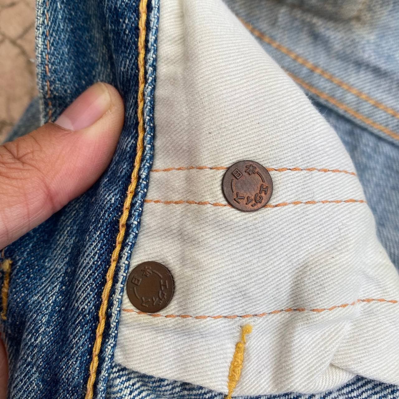 Evisu × Vintage RARE EVISU SMALL DAICOCK JAPAN SELVEDGED DISTRESSED BJ07-09 Size US 29 - 2 Thumbnail