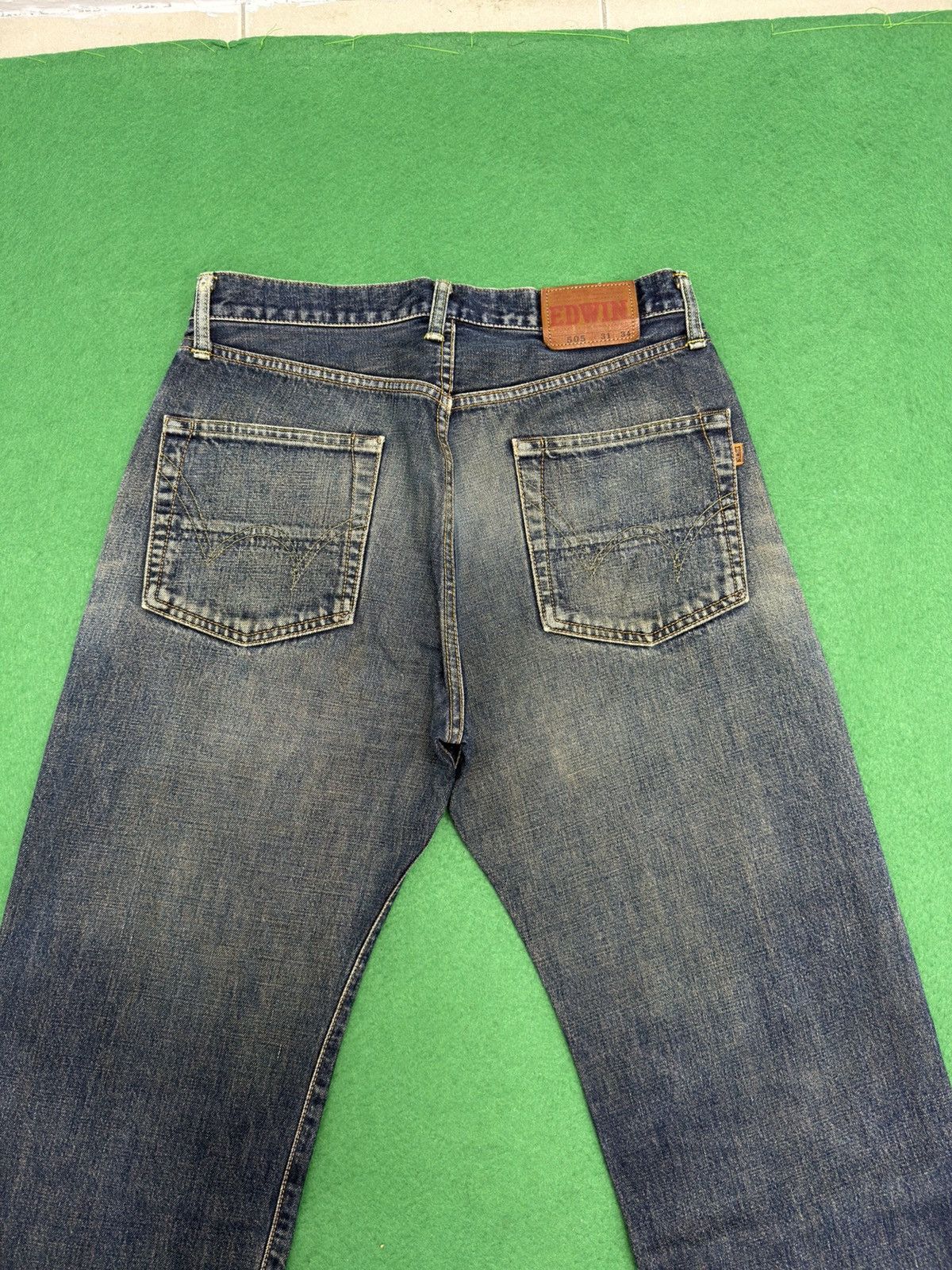 If Six Was Nine A30 Vintage Rusty Selvedge Edwin 505 Distressed Size US 30 / EU 46 - 7 Thumbnail