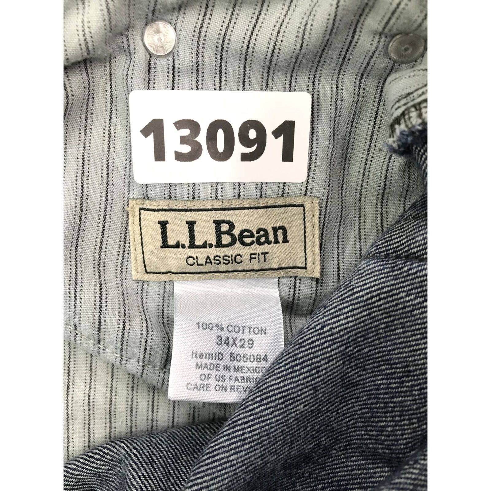 Vintage VINTAGE LL Bean Classic Fit Straight Leg Denim Jeans 34x29 Jeans Men Blue Cotton Denim 90s USA Mens Size US 34 / EU 50 - 8 Thumbnail