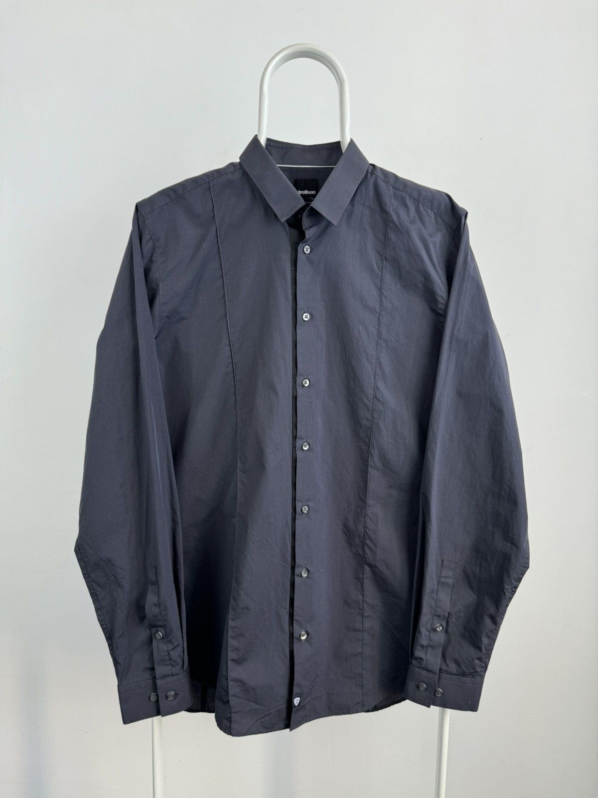 Strellson × Vintage Strellson Designed In Switzerland Long Sleeve Basic Shirt Size US L / EU 52-54 / 3 - 1 Thumbnail