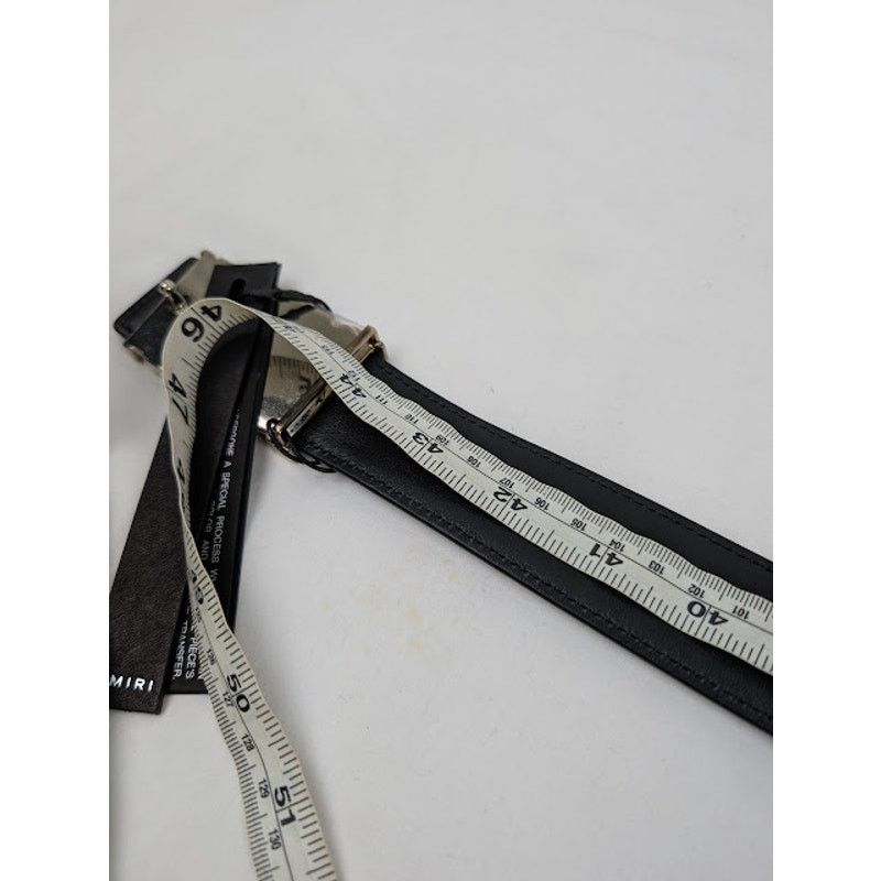Amiri o1rshd1 Size: 100 /4CM Enamel Amiri Core Belt in Black Size 40 - 13 Thumbnail