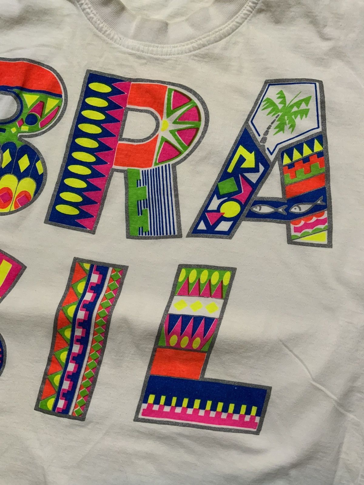 Vintage Vintage Brasil Brazil Souvenir Travel Tropical S/S T-Shirt Size US S / EU 44-46 / 1 - 5 Thumbnail