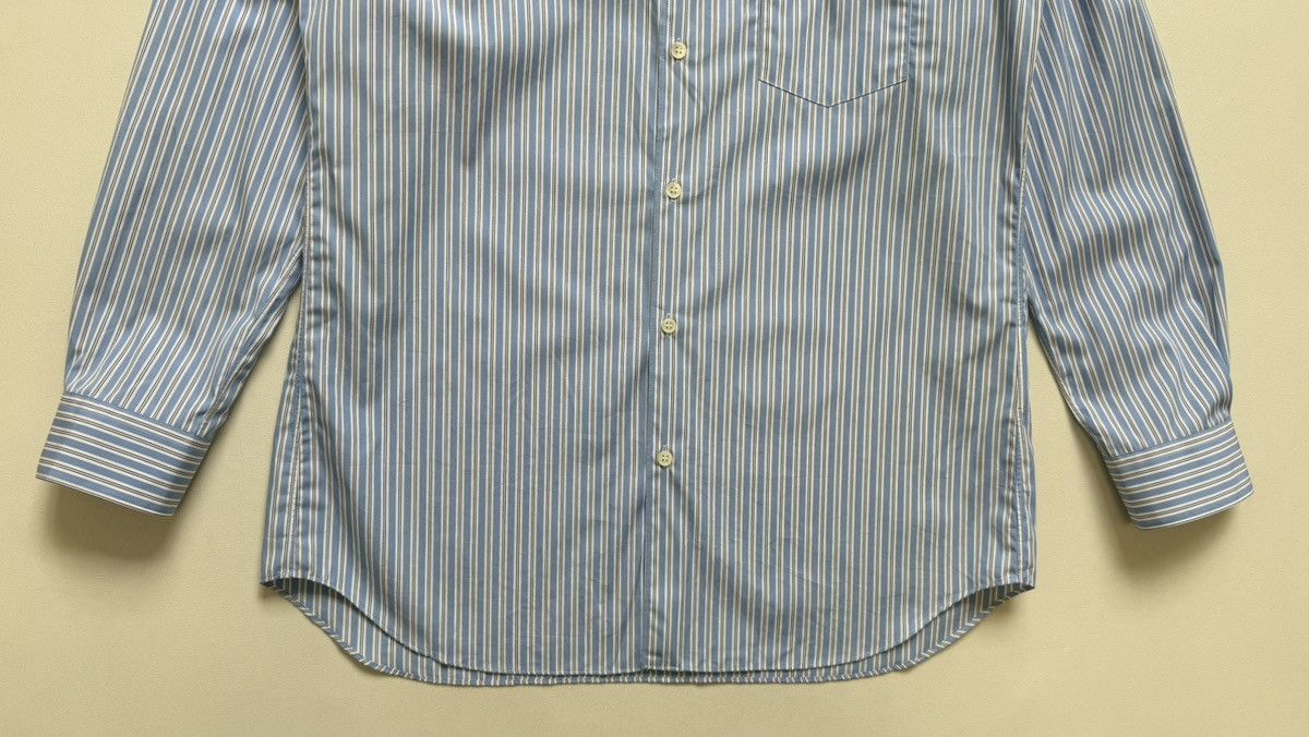 Comme des Garcons Blue/White Striped Cotton Shirt Size US M / EU 48-50 / 2 - 9 Thumbnail