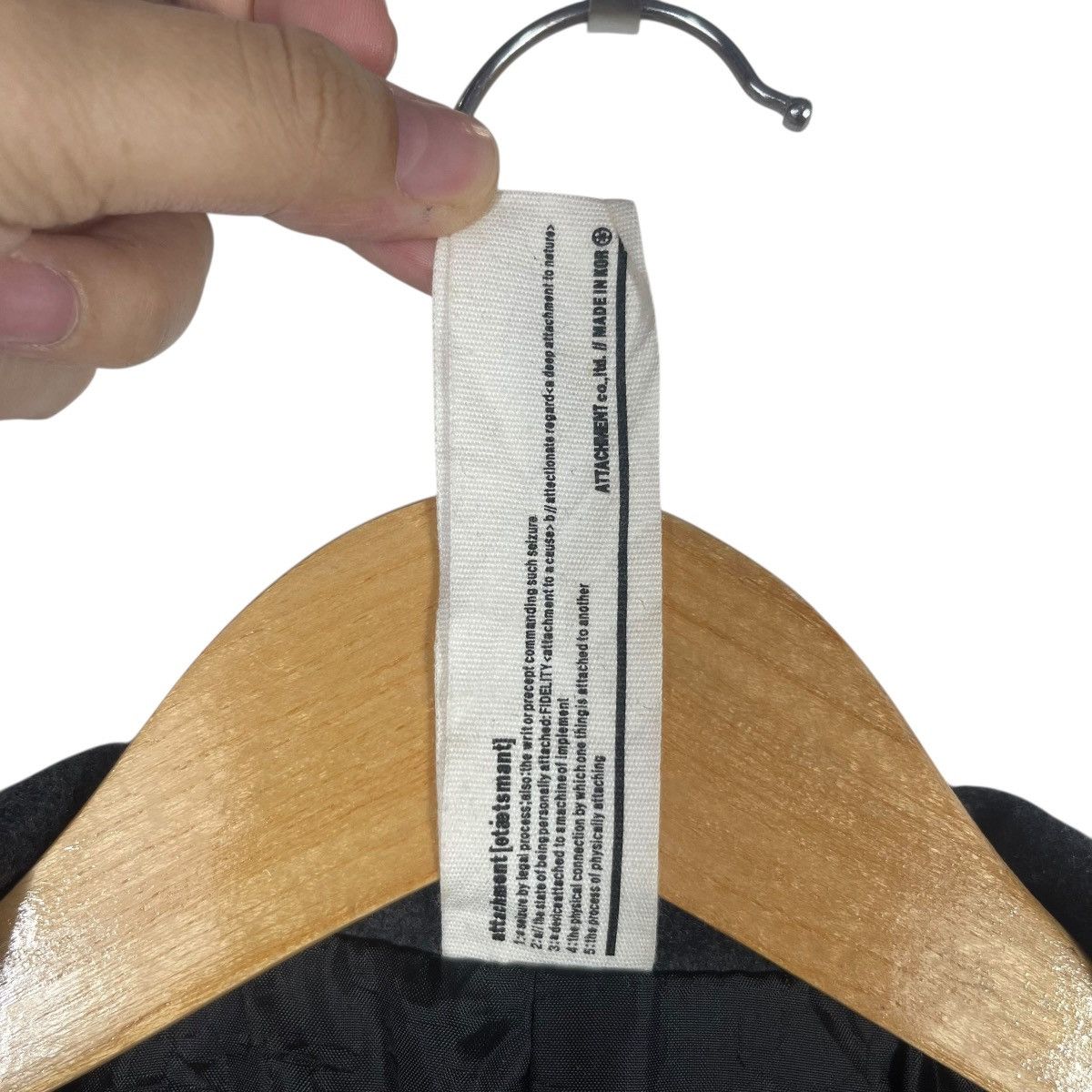 Attachment Attachment Wool Blend Hidden Button Coat Charcoal Grey Size US L / EU 52-54 / 3 - 6 Thumbnail