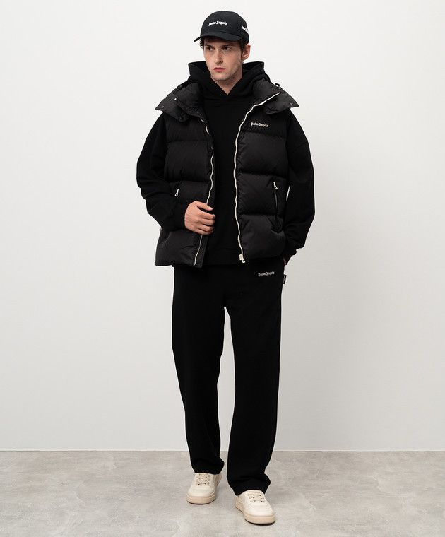 Palm Angels o1s22i1n1224 Sleeveless Down Jacket in Black Size US XL / EU 56 / 4 - 2 Thumbnail