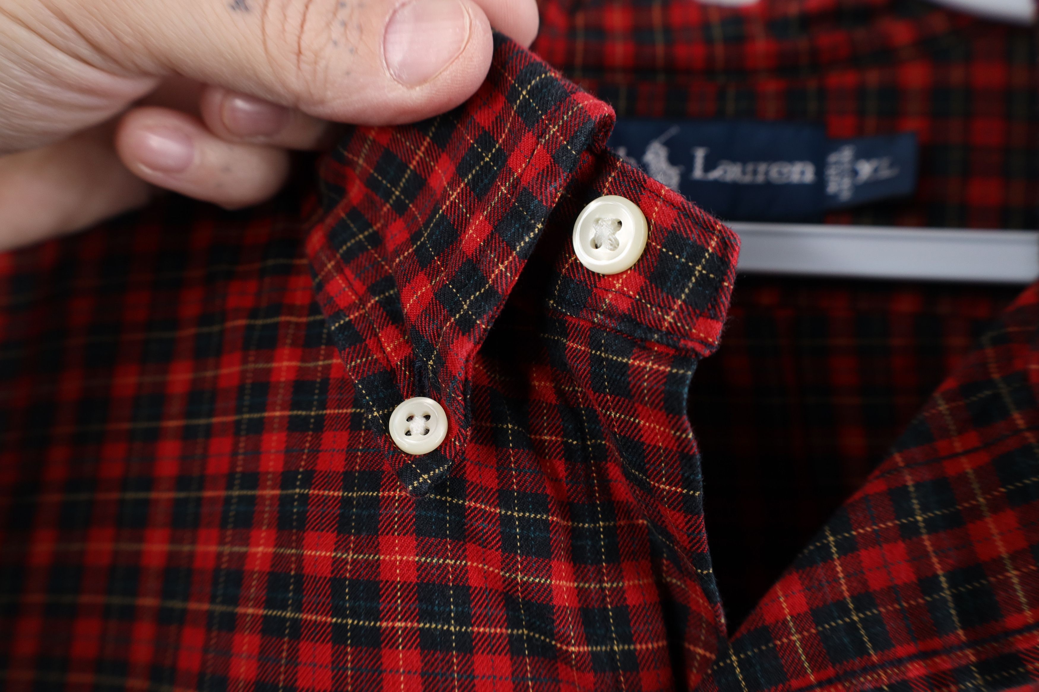 Ralph Lauren Vintage 90s Ralph Lauren Button Down Shirt Red Plaid Size US XL / EU 56 / 4 - 6 Thumbnail