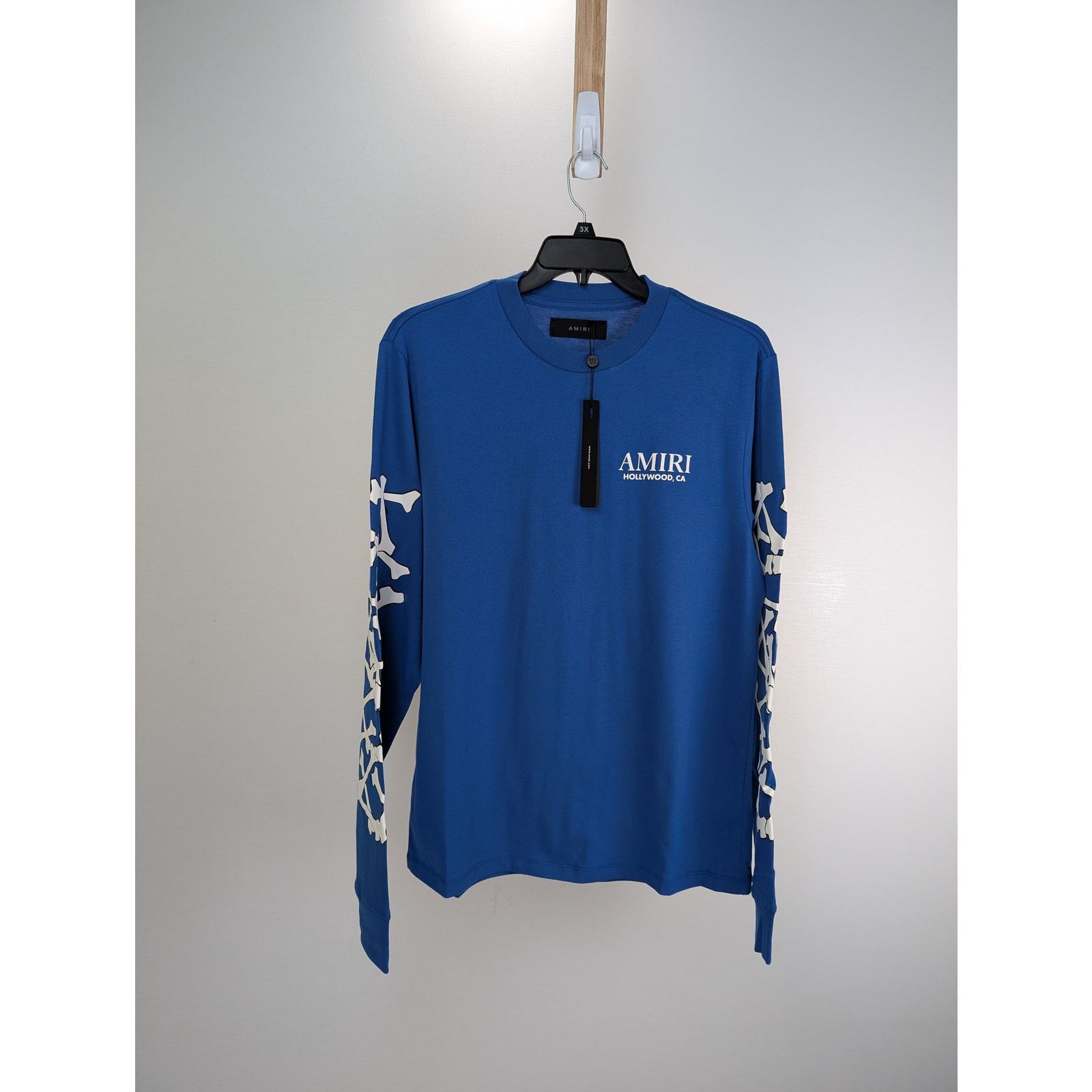 o1rshd1 Bones Stacked Long Sleeve Tee T-Shirt in Blue