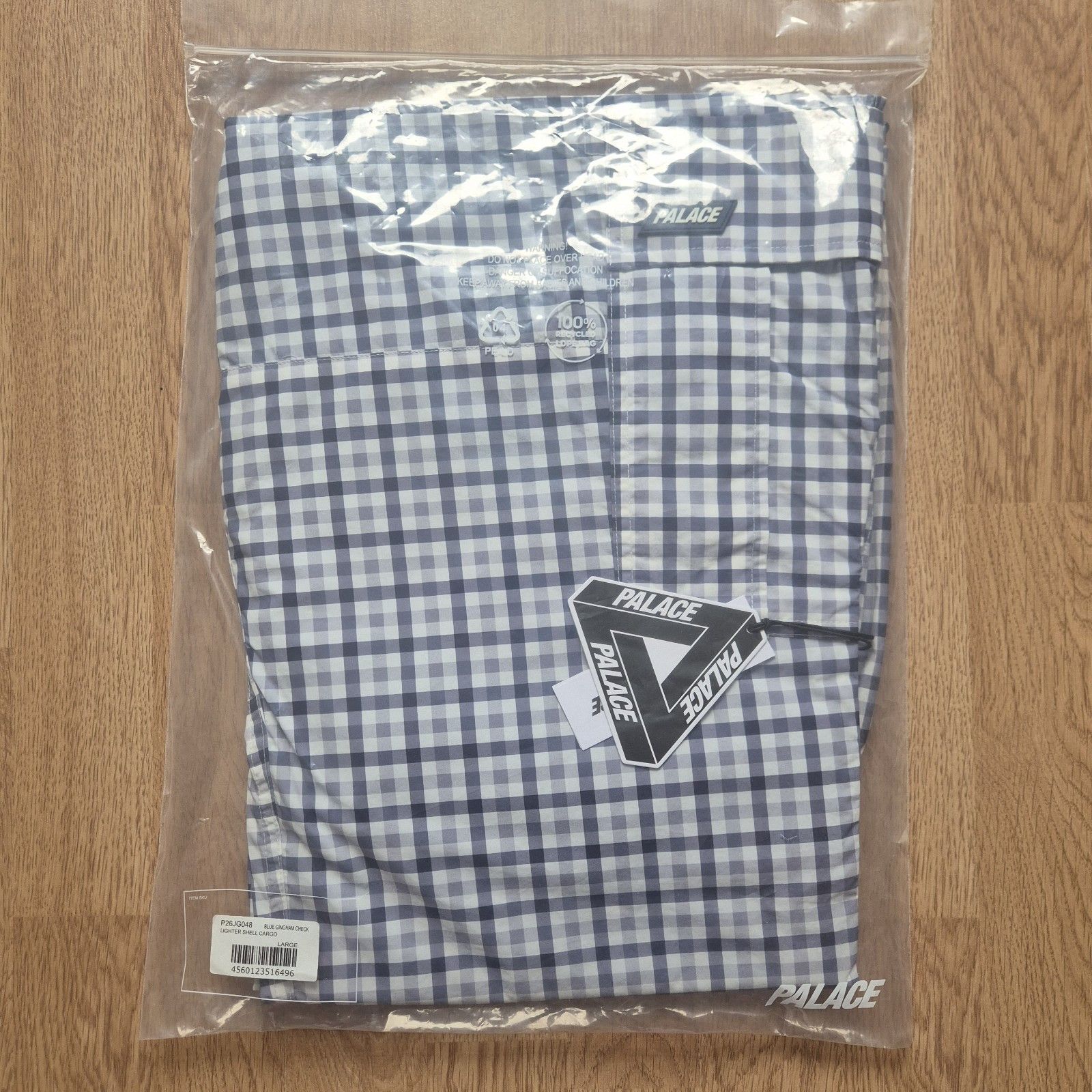 Palace Palace Lighter Shell Cargo Blue Check Large Brand New SS24 Size US 34 / EU 50 - 9 Thumbnail