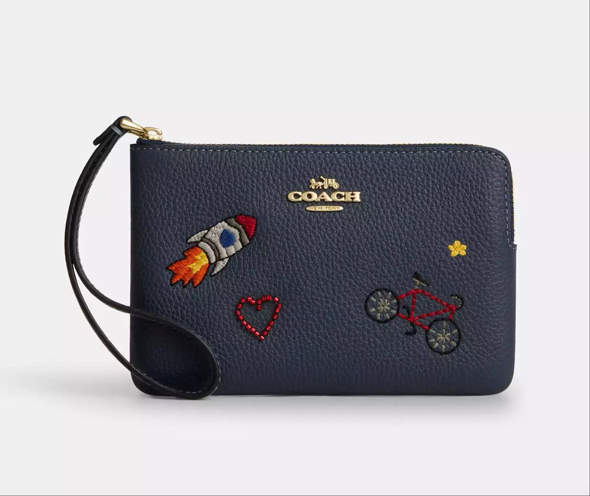 Coach Corner Zip Wristlet CDF32 Size ONE SIZE - 6 Thumbnail