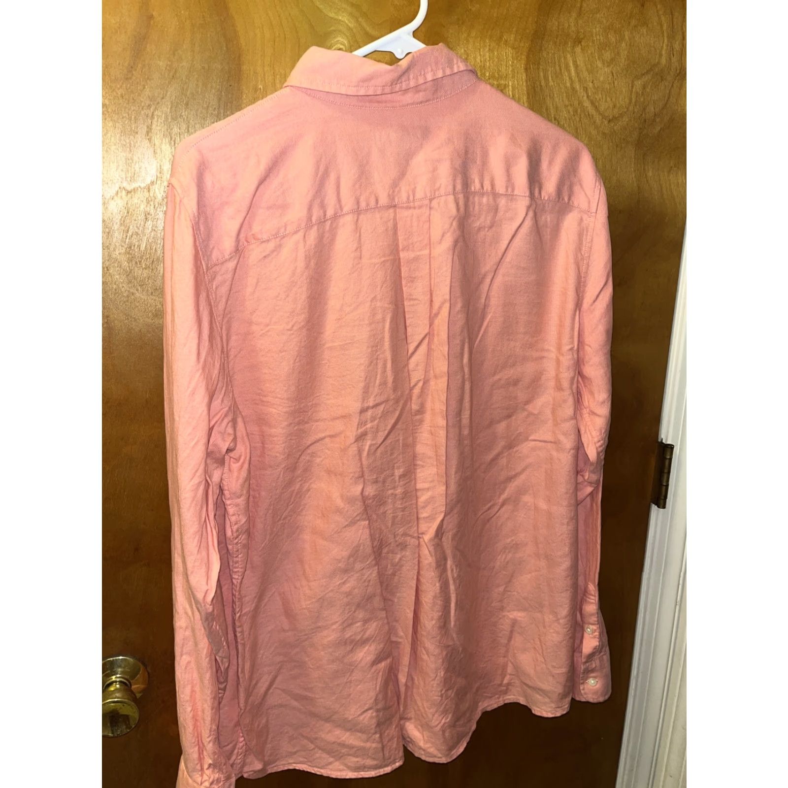 Banana Republic VINTAGE Banana Republic Men's Shirt Long Sleeve Button-Up Casual 90s Coral Orange XL Size US XL / EU 56 / 4 - 4 Thumbnail