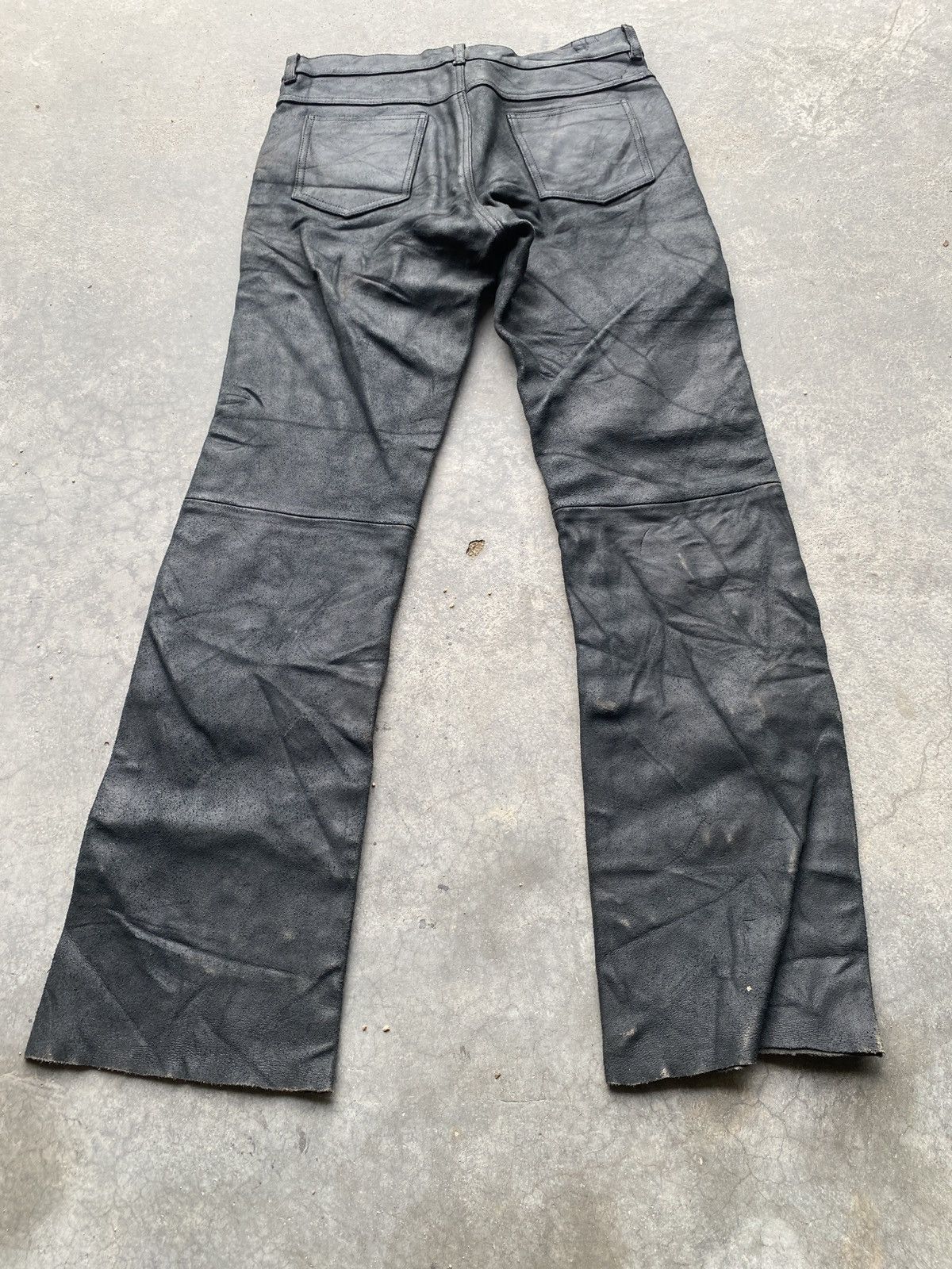 Genuine Leather × Leather × Vintage Franker cow leather pants Size US 33 - 7 Thumbnail