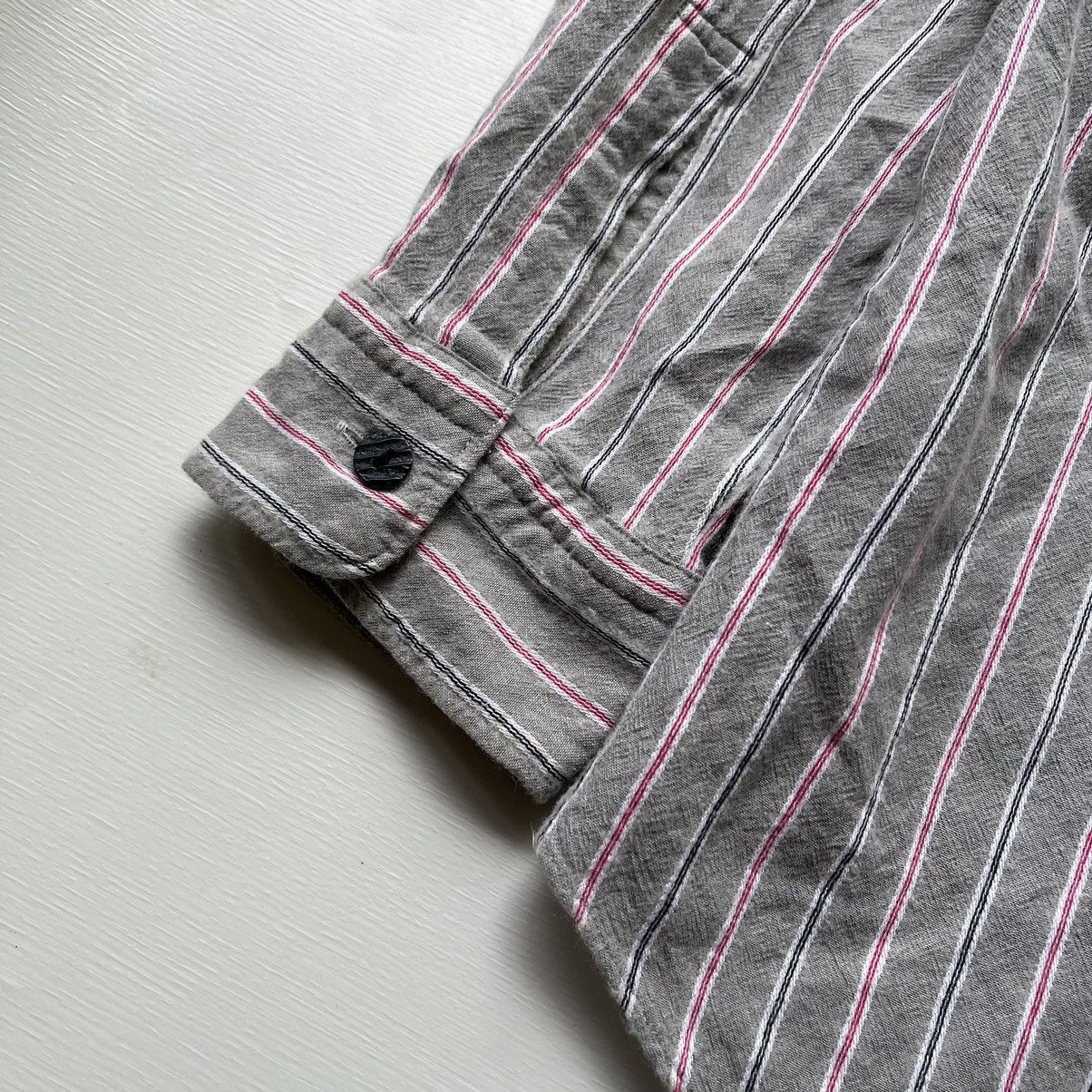 Comme des Garcons × Comme des Garcons Homme × Junya Watanabe 🇯🇵 Vintage Comme des Garcons Homme Stripe Plaid LongShirt Size US M / EU 48-50 / 2 - 9 Thumbnail