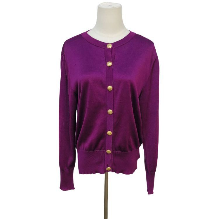 Yves Saint Laurent Yves Saint Laurent Silk Knit Cardigan Size M Size M / US 6-8 / IT 42-44 - 1 Thumbnail