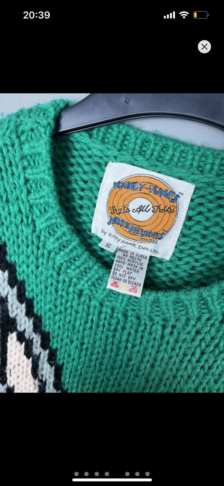 Disney × Vintage Looney Tunes 1985 sweater big logo vintage Size US S / EU 44-46 / 1 - 5 Thumbnail